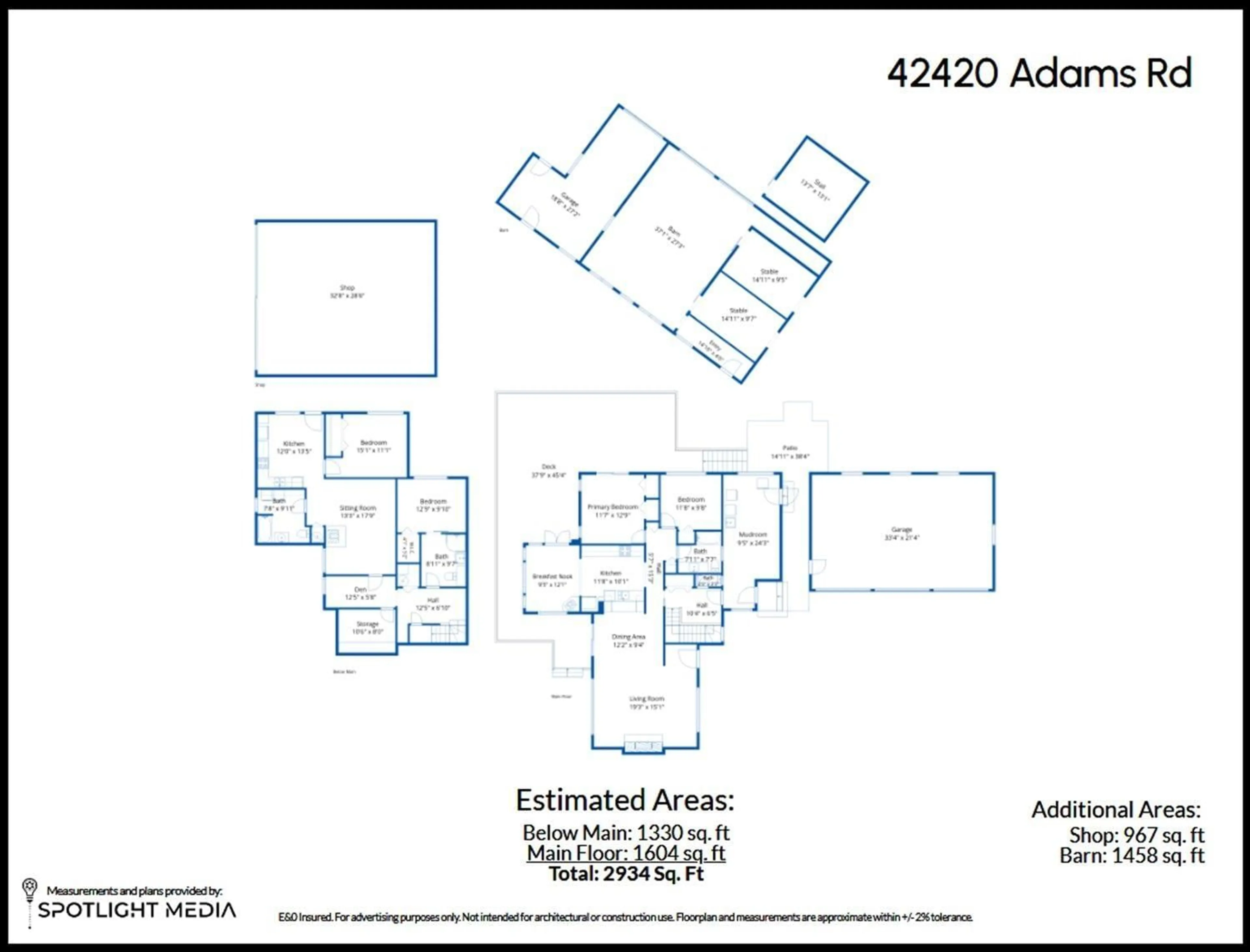 Floor plan for 42420 ADAMS ROAD, Sardis - Greendale British Columbia V2R4K9