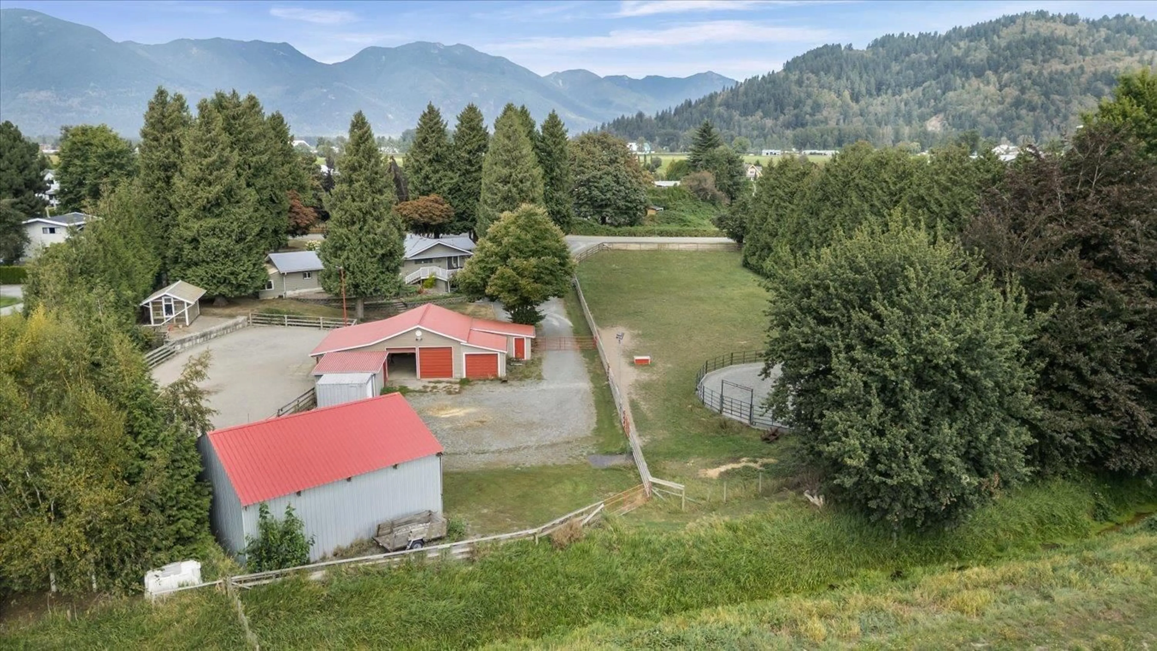A pic from outside/outdoor area/front of a property/back of a property/a pic from drone, mountain view for 42420 ADAMS ROAD, Sardis - Greendale British Columbia V2R4K9