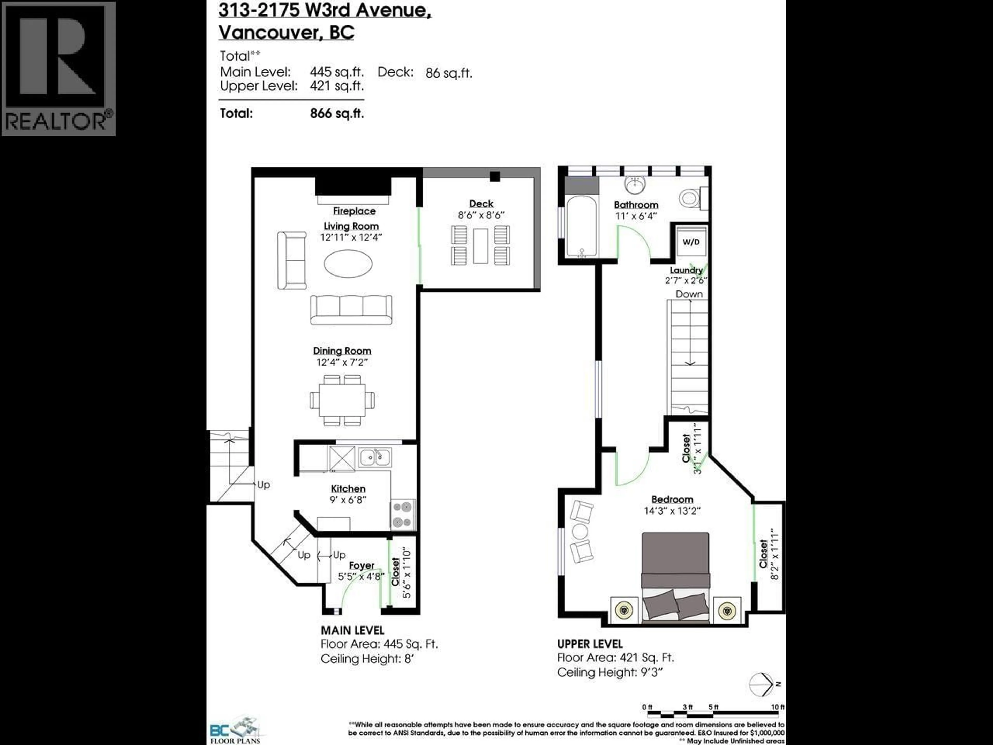 Floor plan for 2175 3RD AVENUE, Vancouver British Columbia V6K1L2