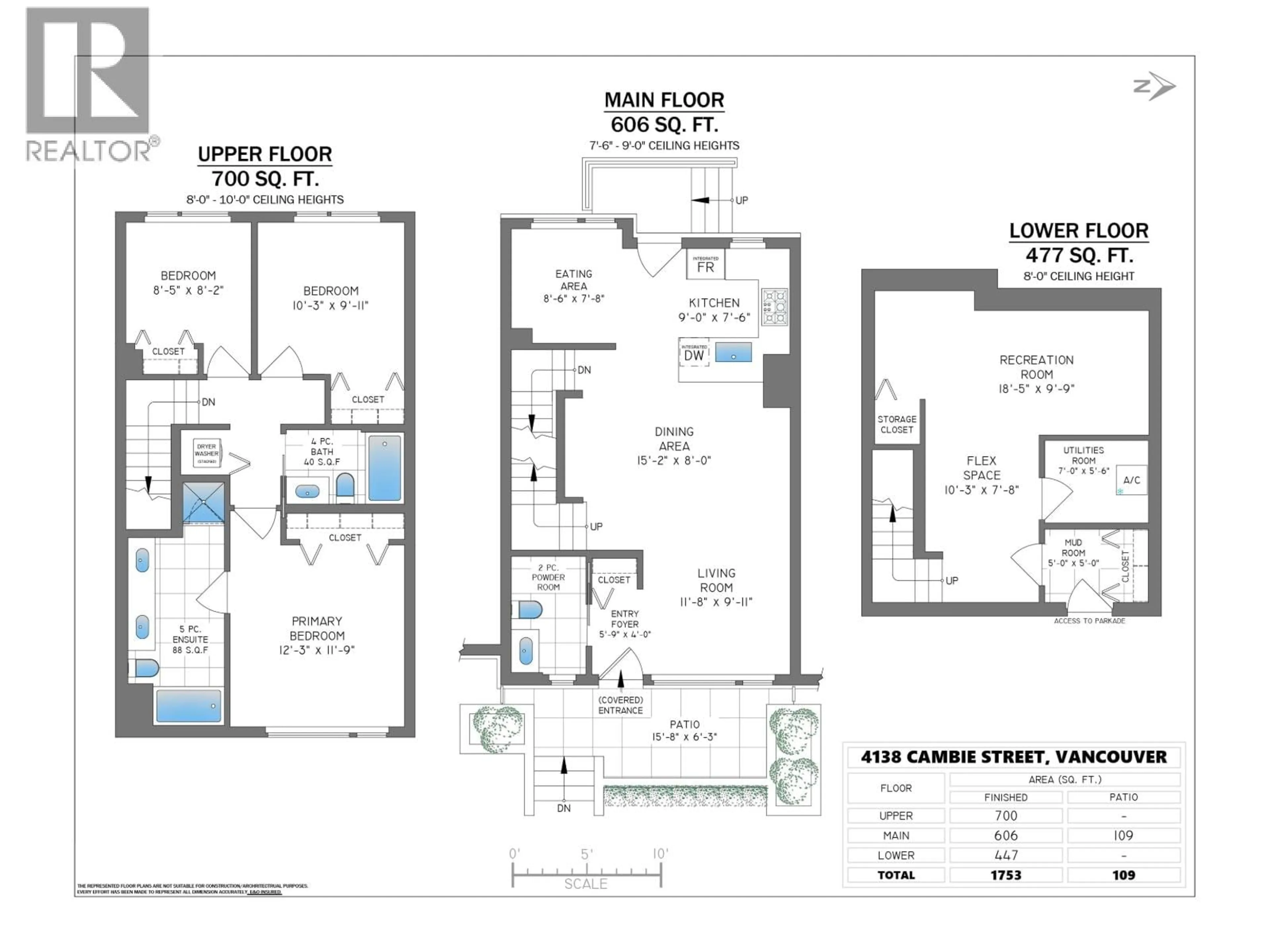 Floor plan for 4183 CAMBIE STREET, Vancouver British Columbia V5Z2Y2