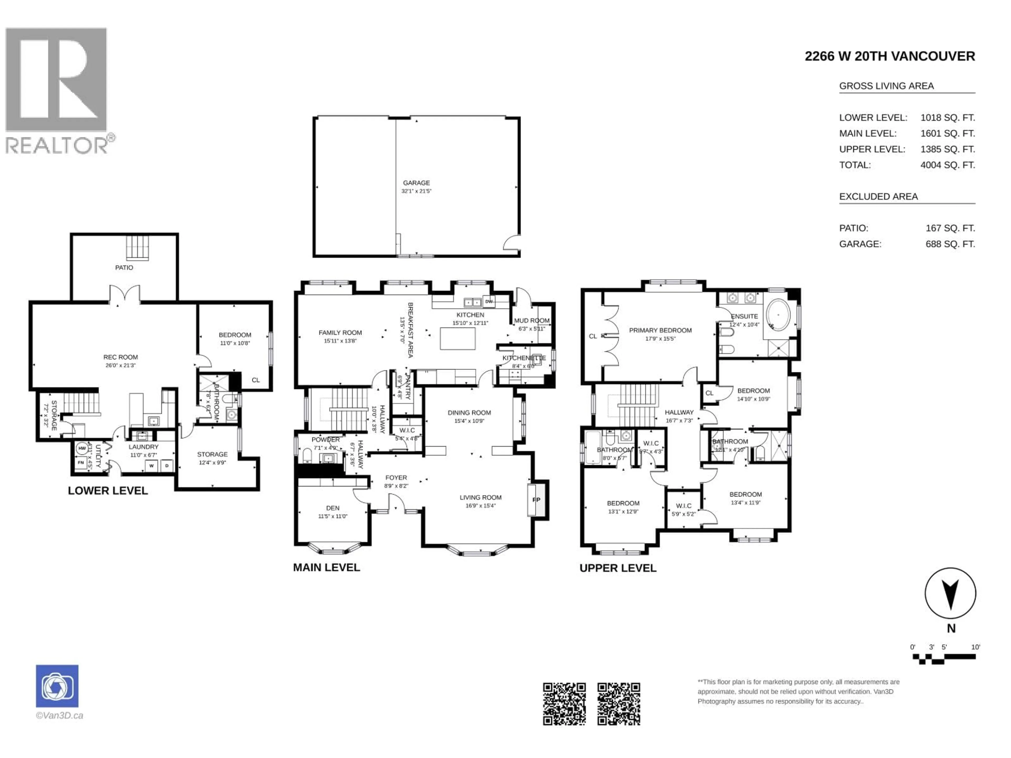 Floor plan for 2266 20TH AVENUE, Vancouver British Columbia V6L1G3