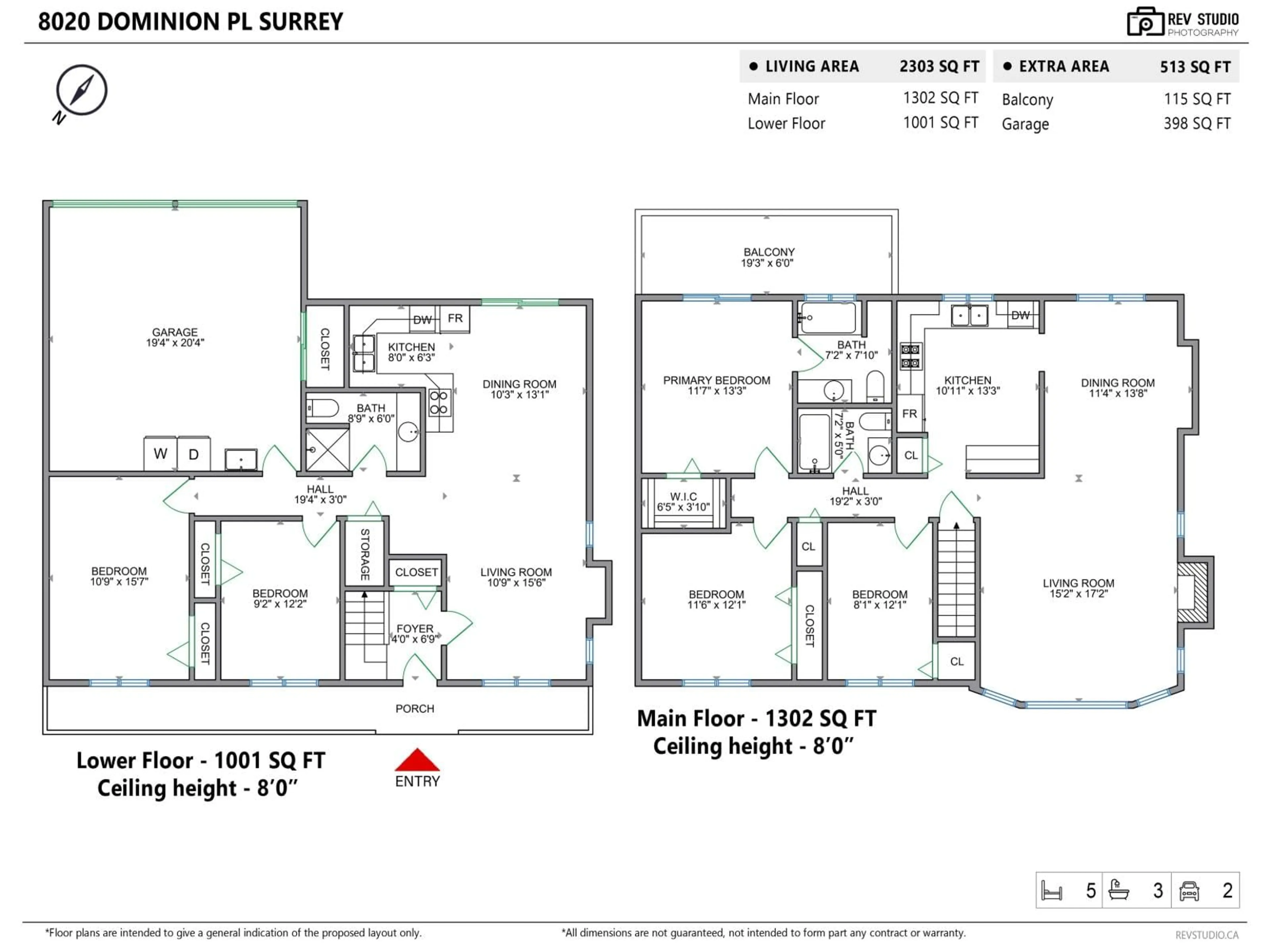 Floor plan for 8020 DOMINION PLACE, Surrey British Columbia V3W6B2