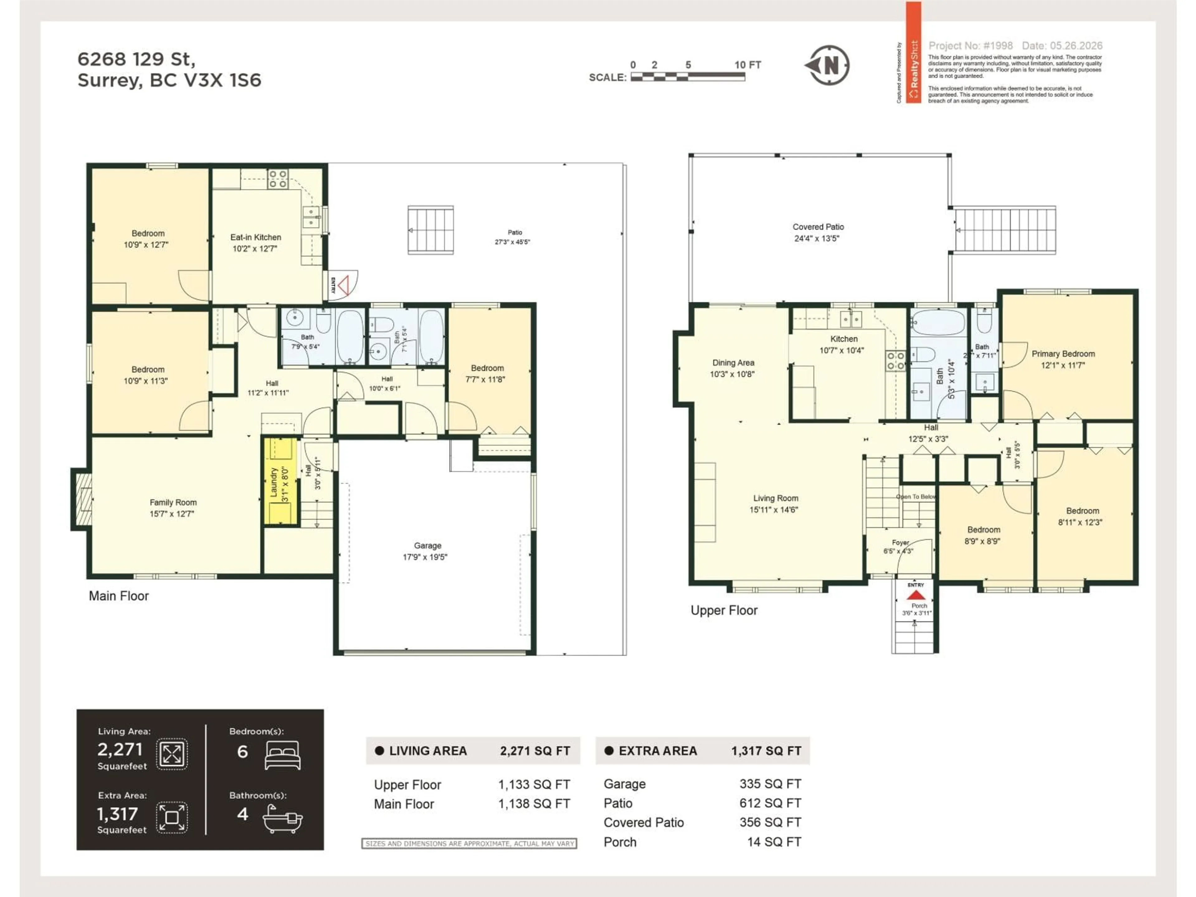 Floor plan for 6268 129 STREET, Surrey British Columbia V3X1S6