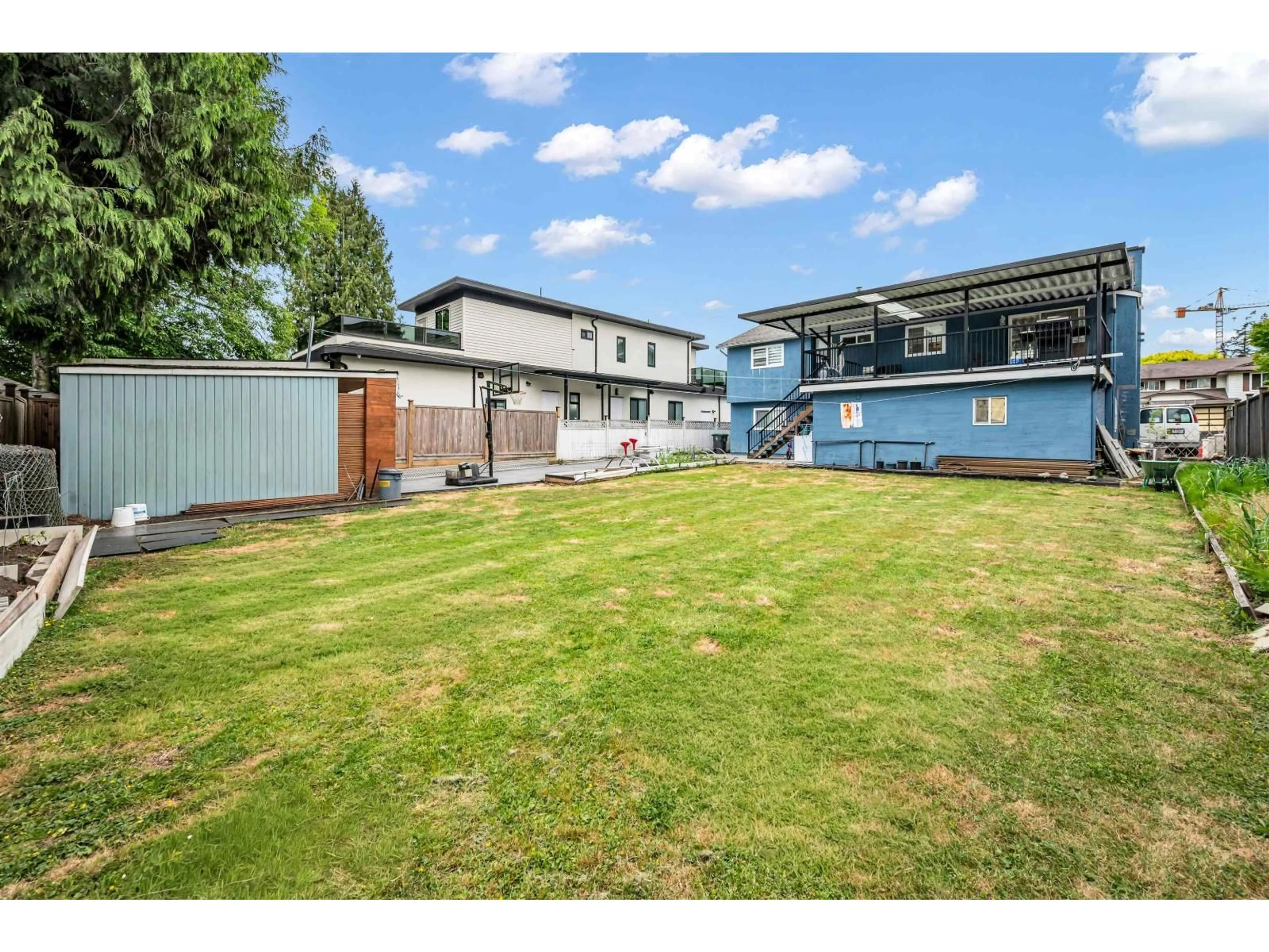 A pic from outside/outdoor area/front of a property/back of a property/a pic from drone, water/lake/river/ocean view for 6268 129 STREET, Surrey British Columbia V3X1S6