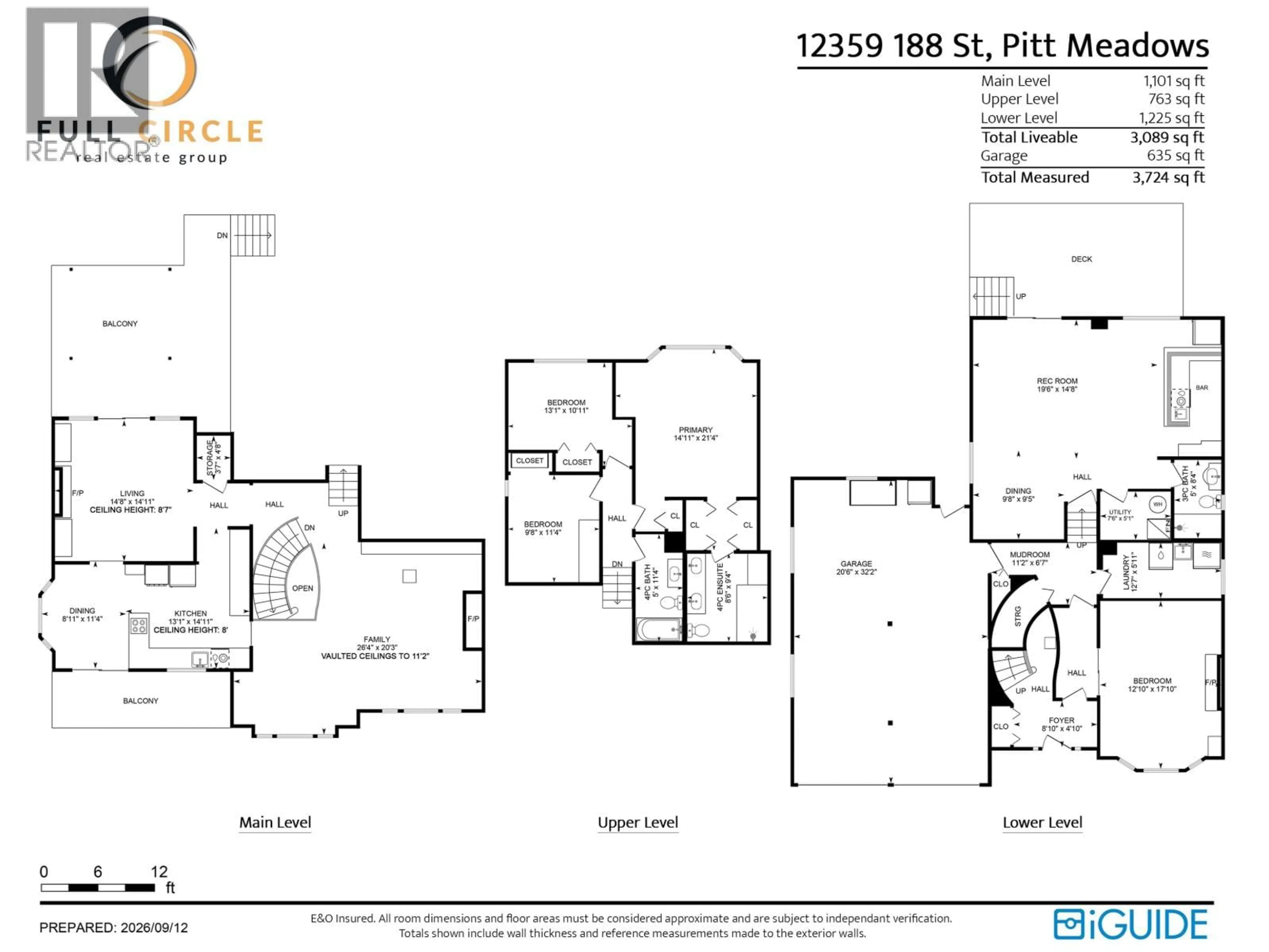 Floor plan for 12359 188 STREET, Pitt Meadows British Columbia V3Y2G8