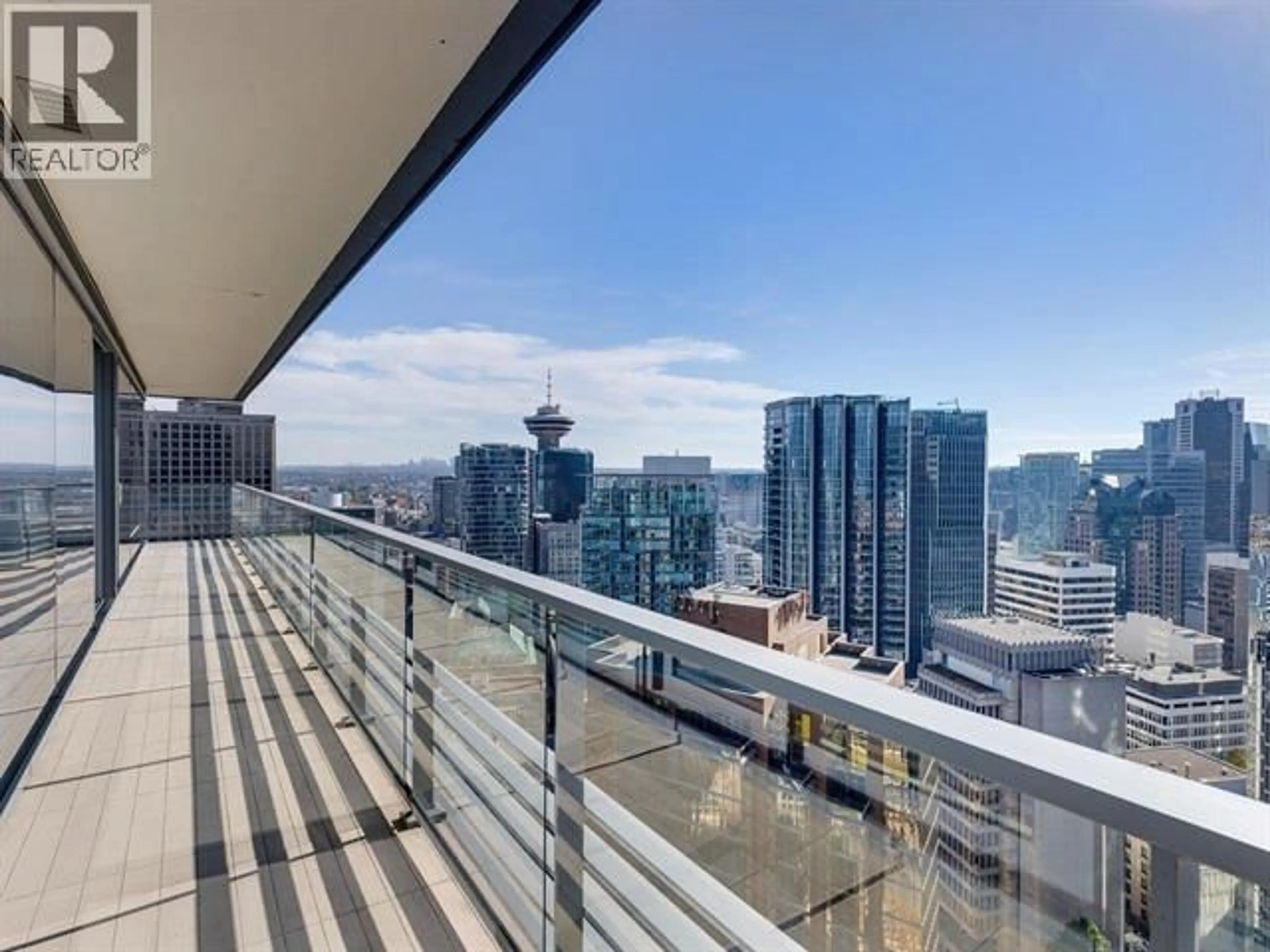 Balcony in the apartment, city buildings view from balcony for 3603 - 1011 CORDOVA STREET, Vancouver British Columbia V6C0B2
