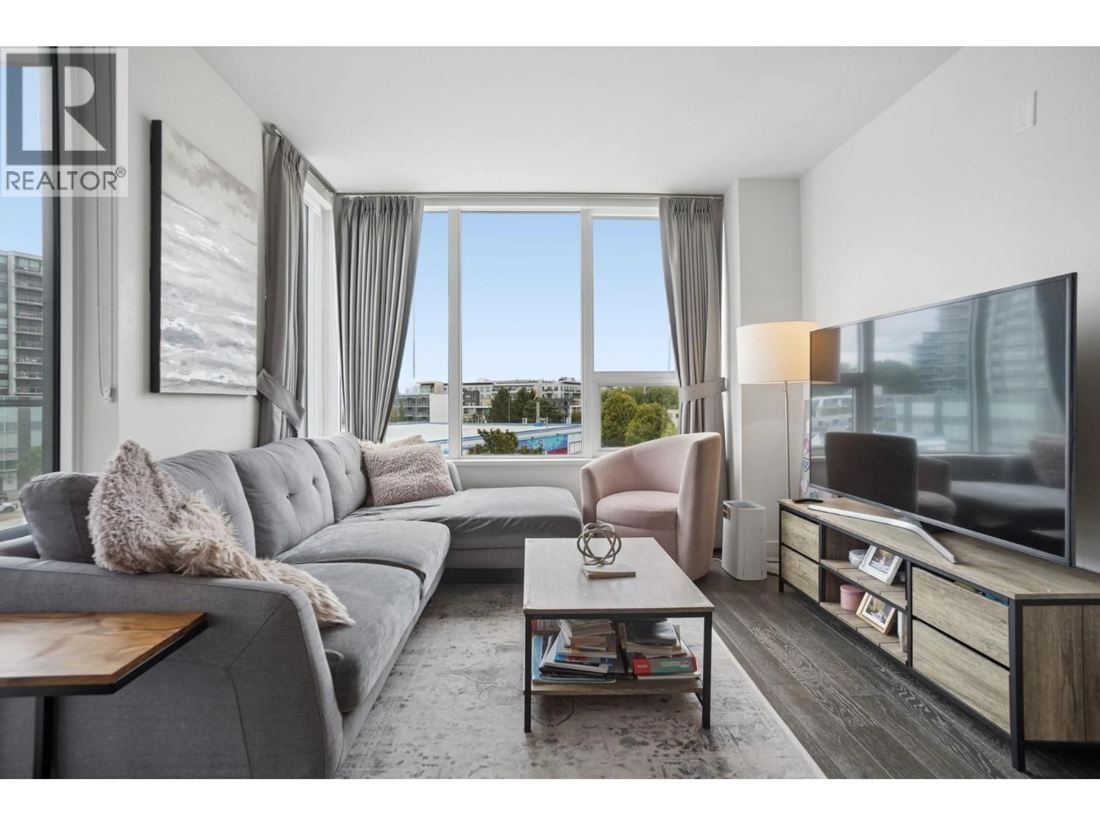 Living room with furniture, unknown for 608 - 7488 LANSDOWNE ROAD, Richmond British Columbia V7C0B9
