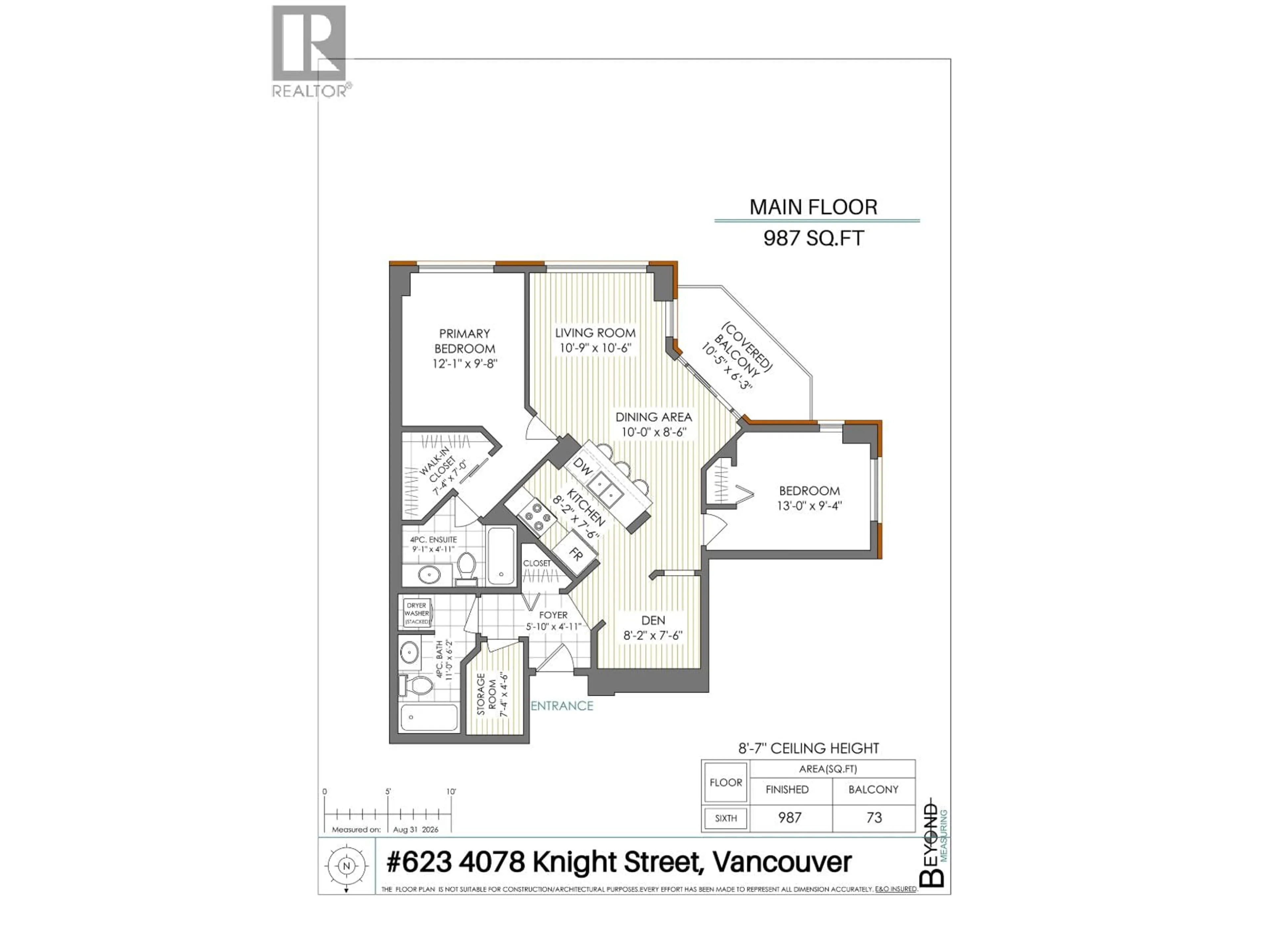 Floor plan for 623 - 4078 KNIGHT STREET, Vancouver British Columbia V5N5Y9