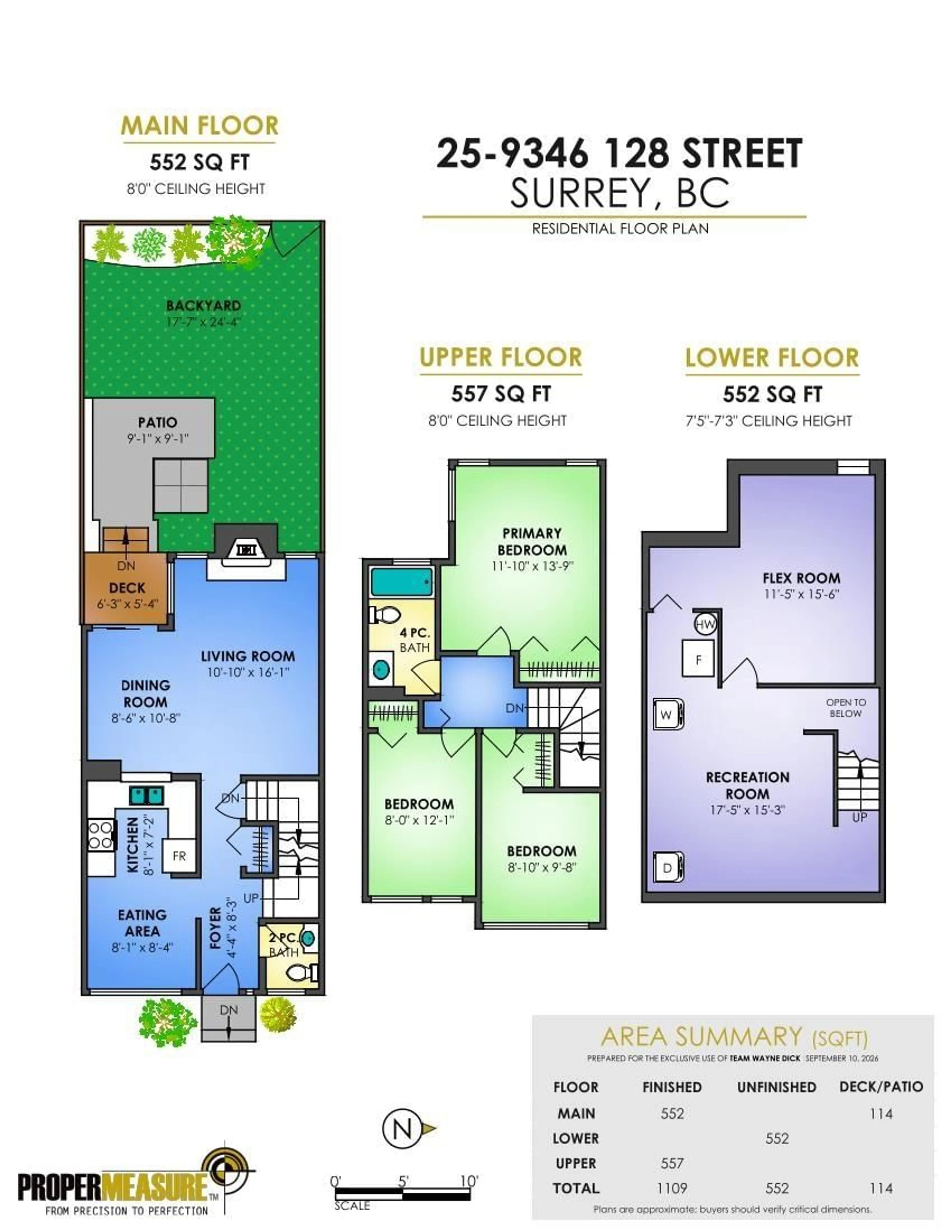Floor plan for 25 - 9346 128 STREET, Surrey British Columbia V3V6A4