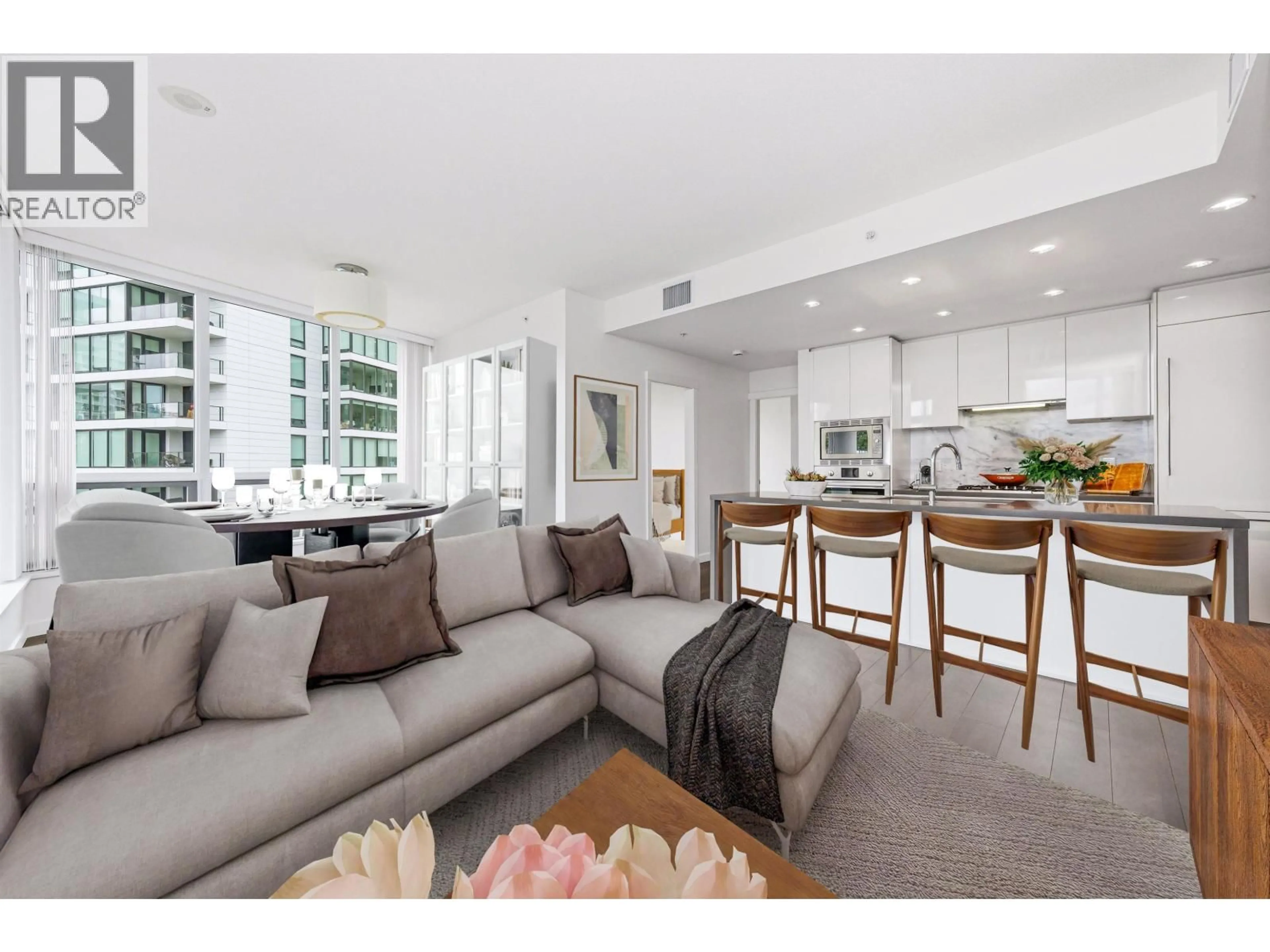 Living room with furniture, unknown for 709 - 5628 BIRNEY AVENUE, Vancouver British Columbia V6S0H7