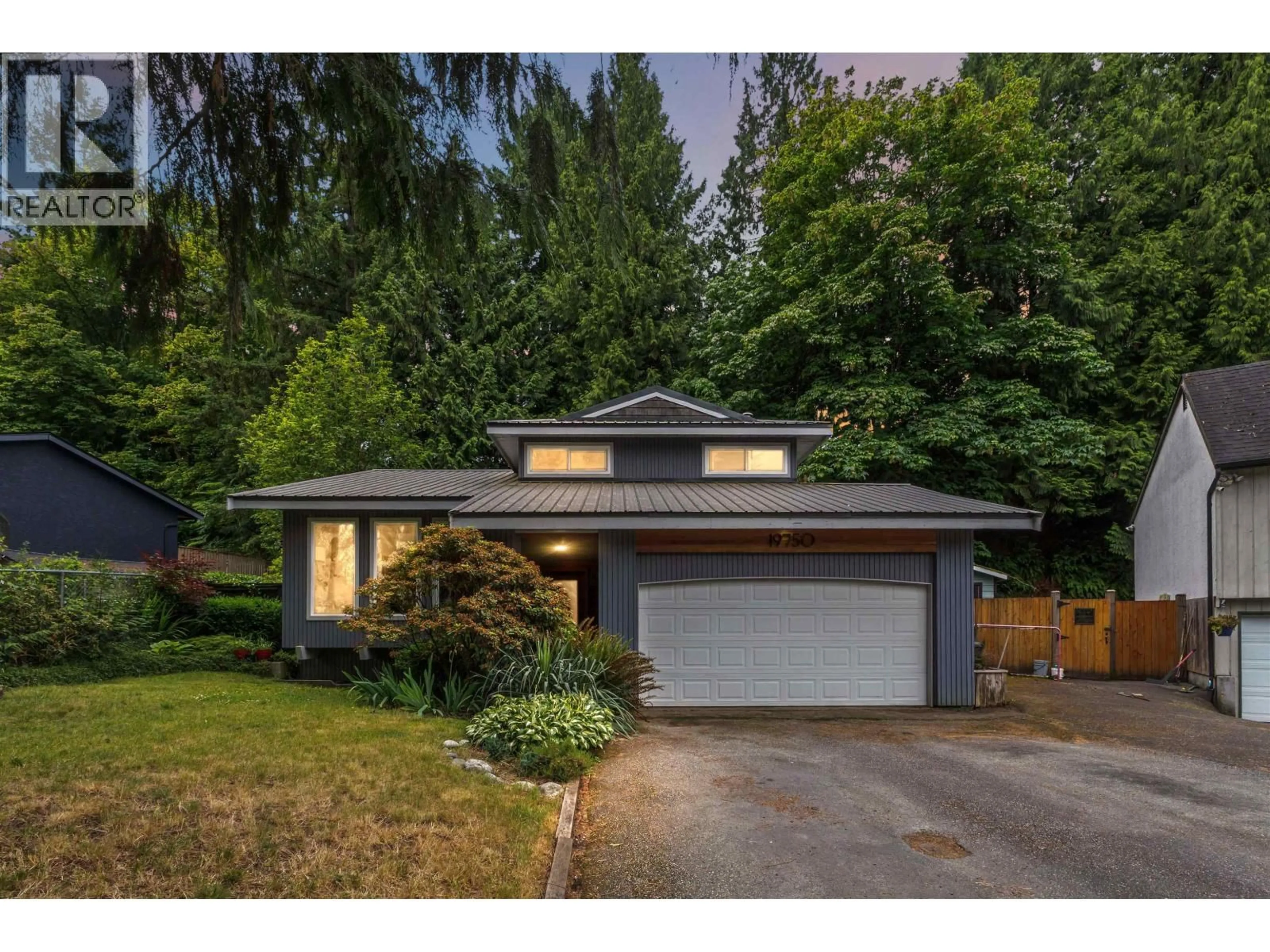 Home with vinyl exterior material, street for 19750 WILDWOOD CRESCENT, Pitt Meadows British Columbia V3Y1M4