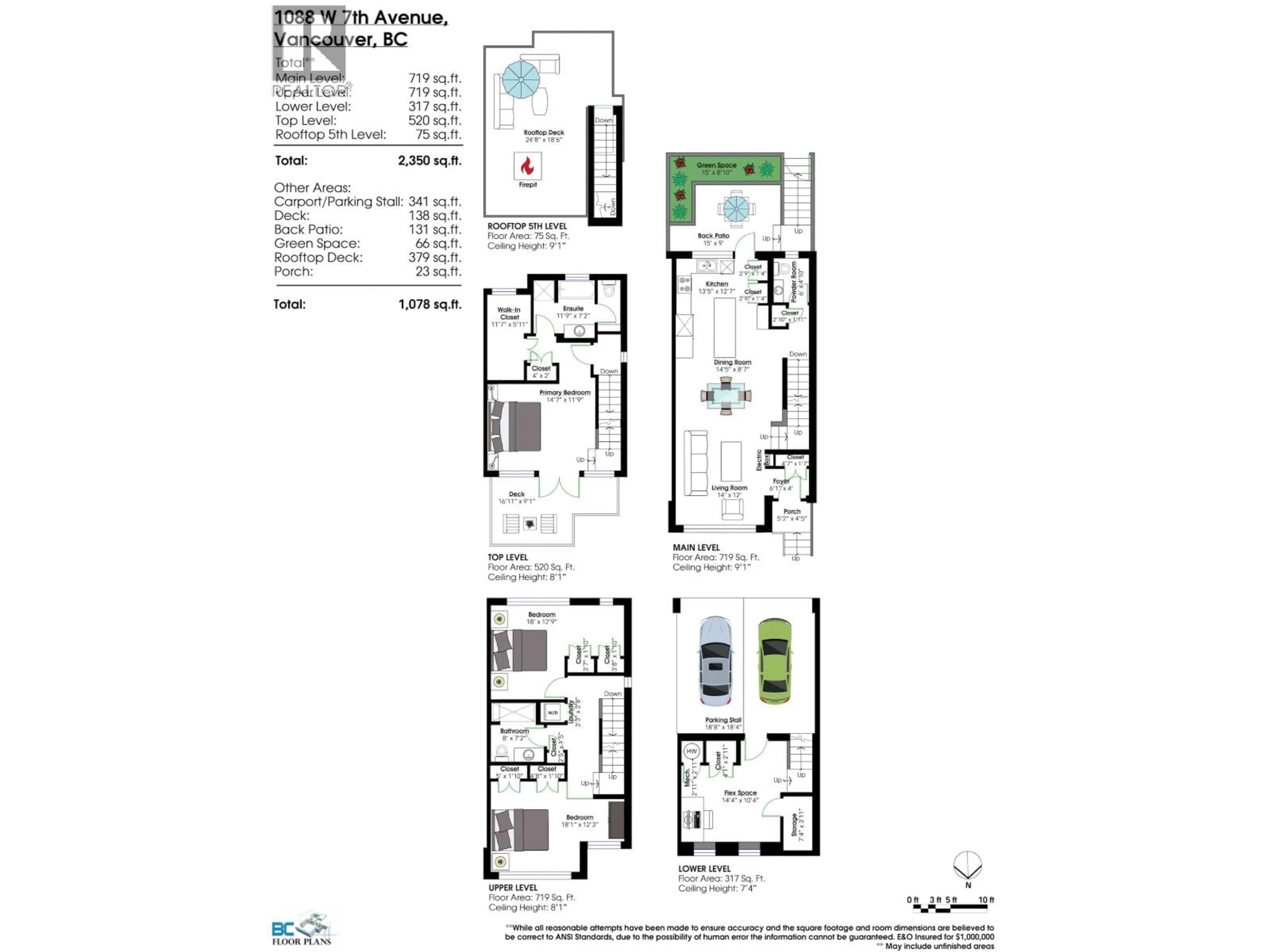Floor plan for 1088 7TH AVENUE, Vancouver British Columbia V6H0B5