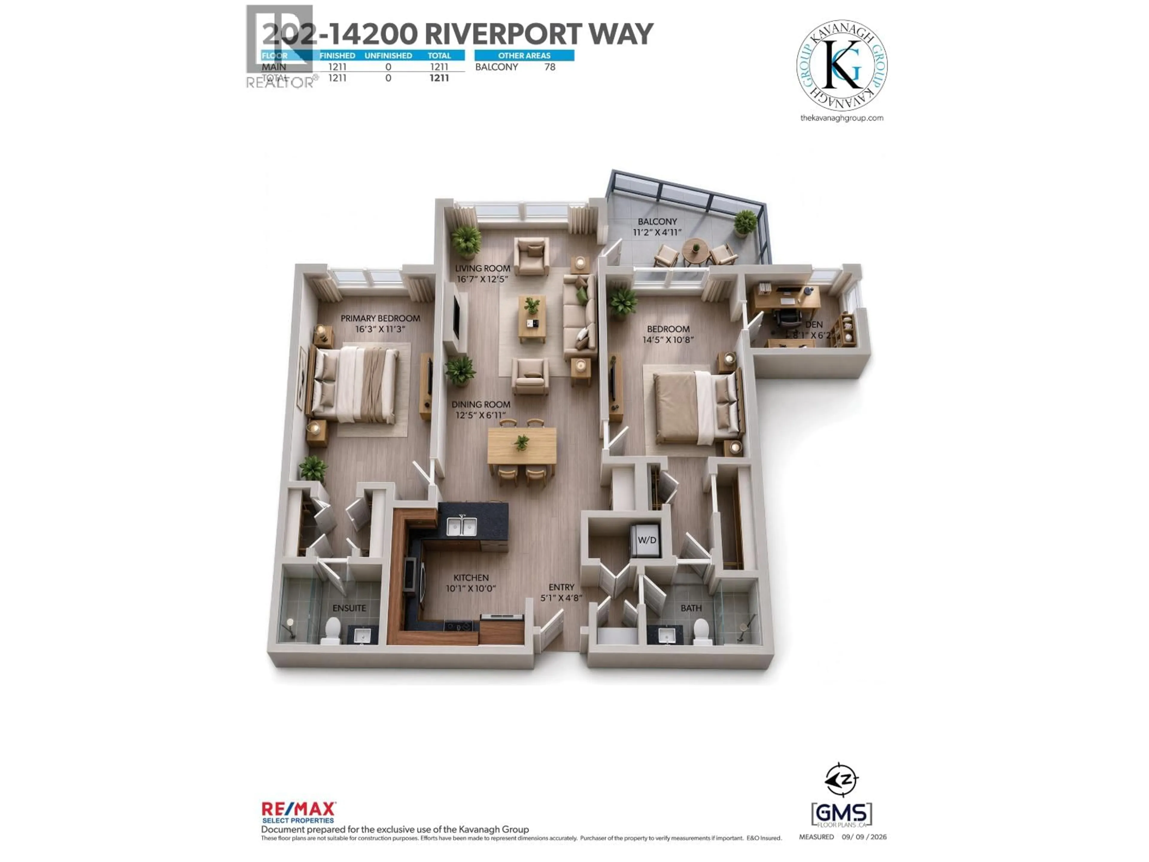 Floor plan for 202 - 14200 RIVERPORT WAY, Richmond British Columbia V6W1M4