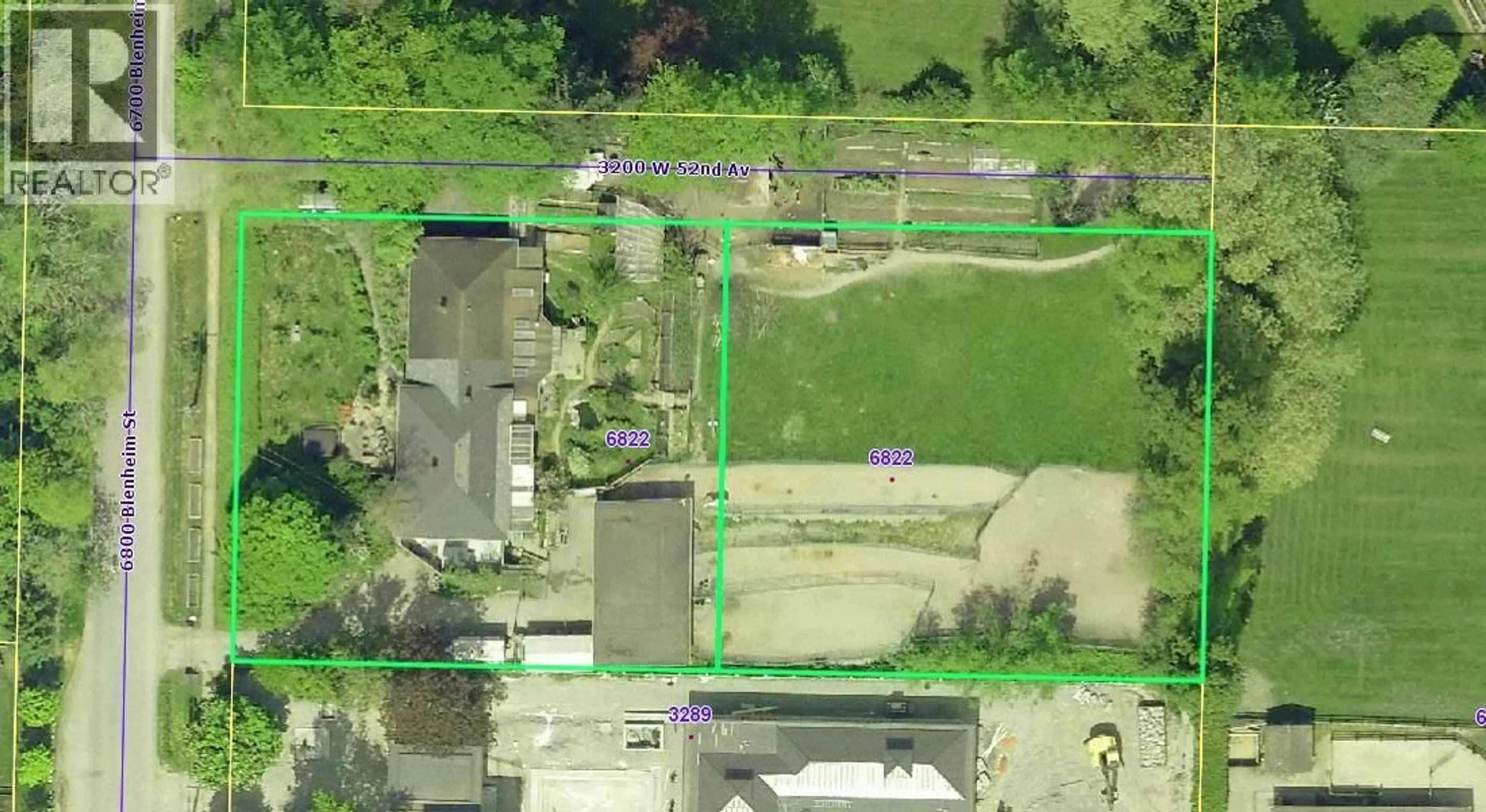 A pic from outside/outdoor area/front of a property/back of a property/a pic from drone, street for 6822 BLENHEIM STREET, Vancouver British Columbia V6N1R7
