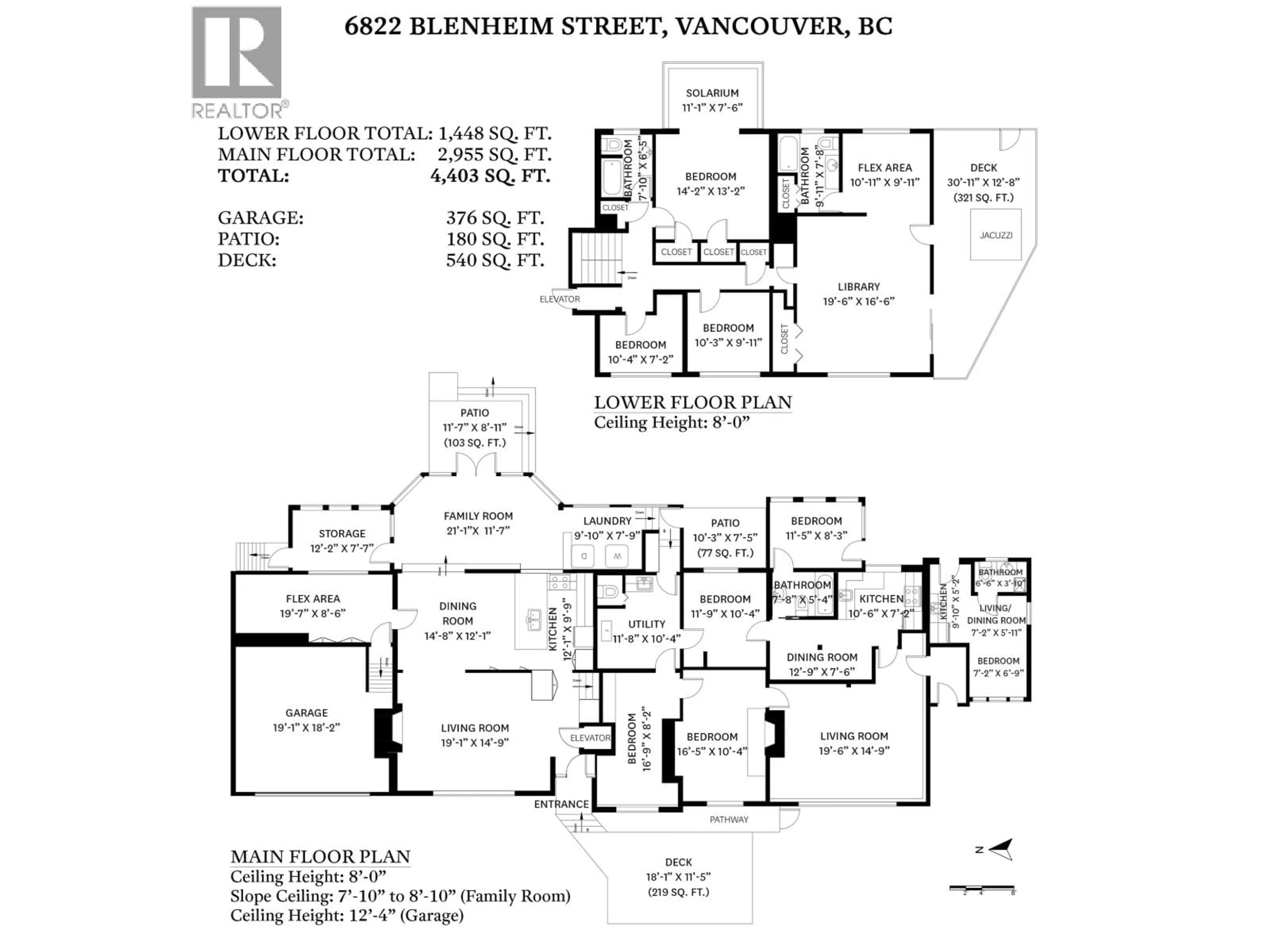 Floor plan for 6822 BLENHEIM STREET, Vancouver British Columbia V6N1R7