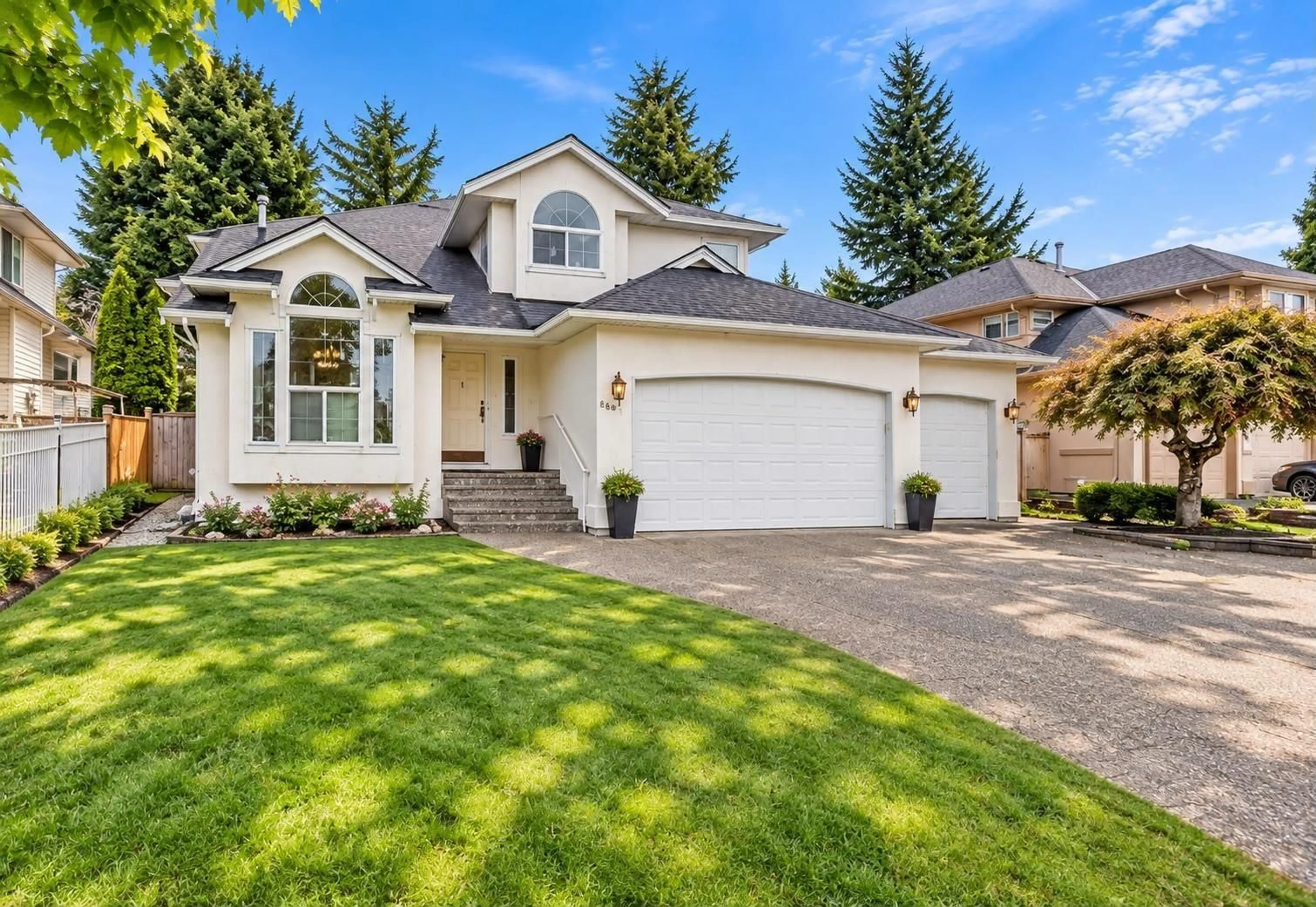 Home with vinyl exterior material, street for 16089 80 AVENUE, Surrey British Columbia V4N0X1