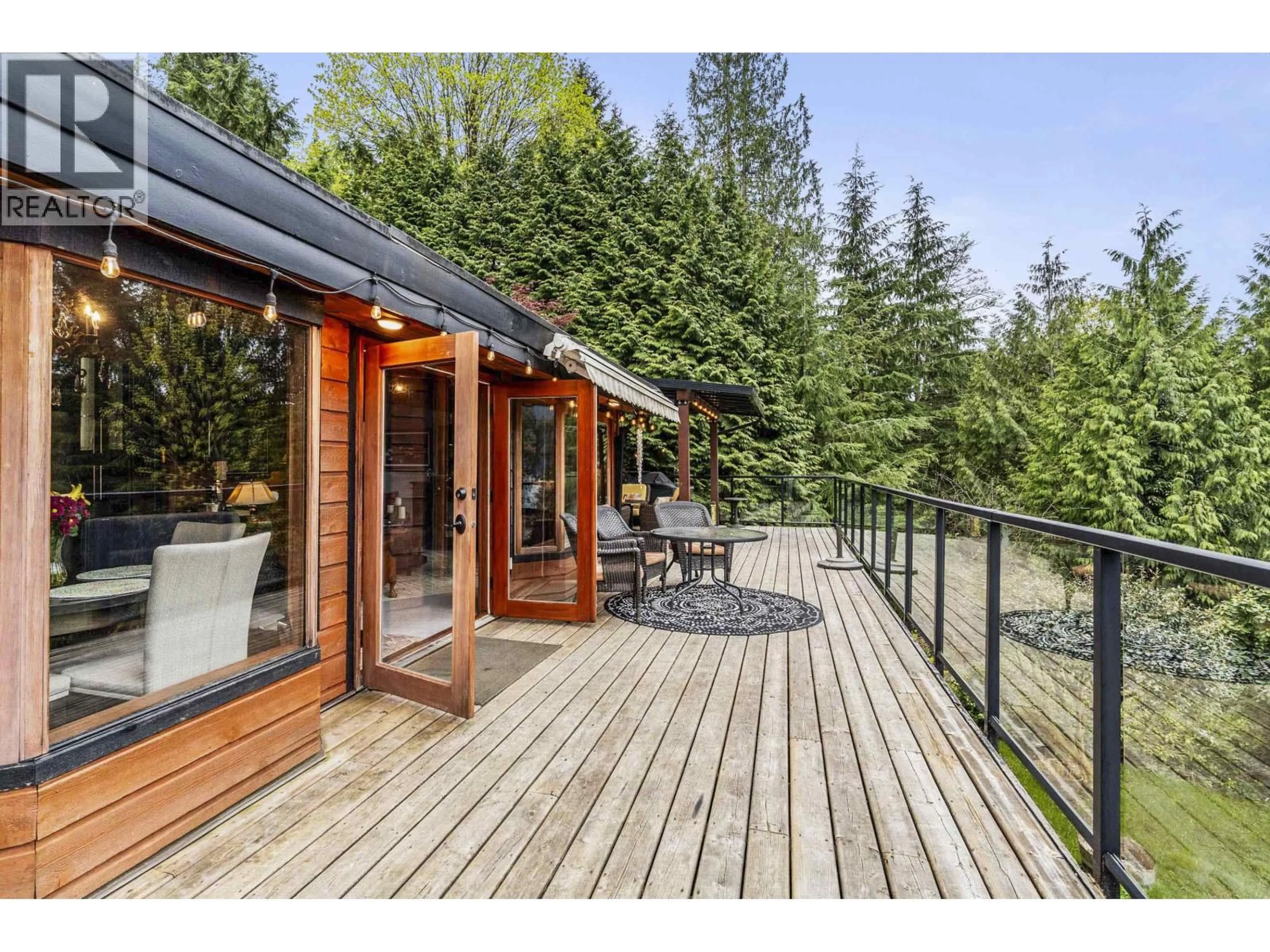 Patio, forest/trees view for 3543 BEDWELL BAY ROAD, Belcarra British Columbia V3H4R6