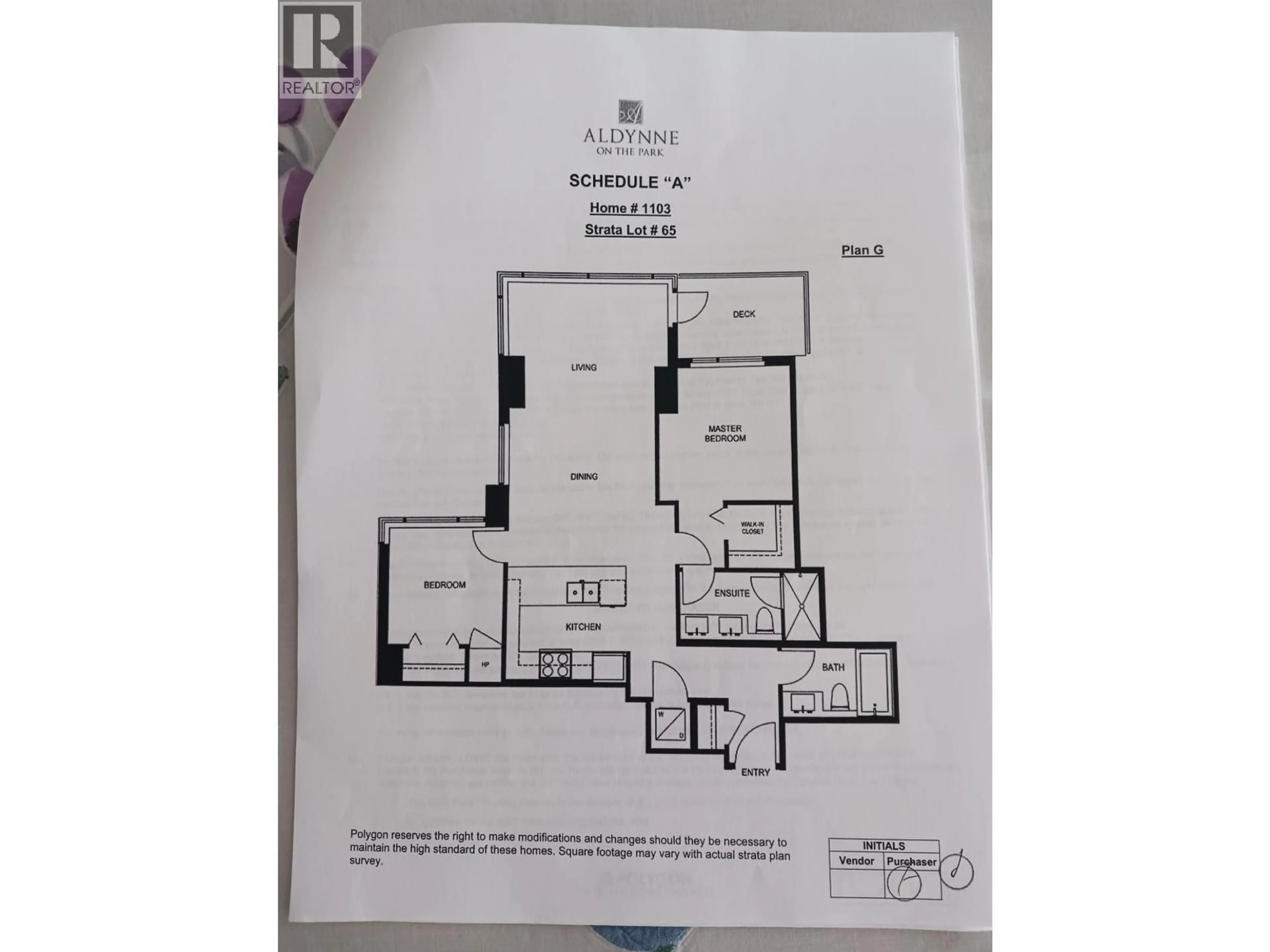 Floor plan for 1103 - 5883 BARKER AVENUE, Burnaby British Columbia V5H0G4