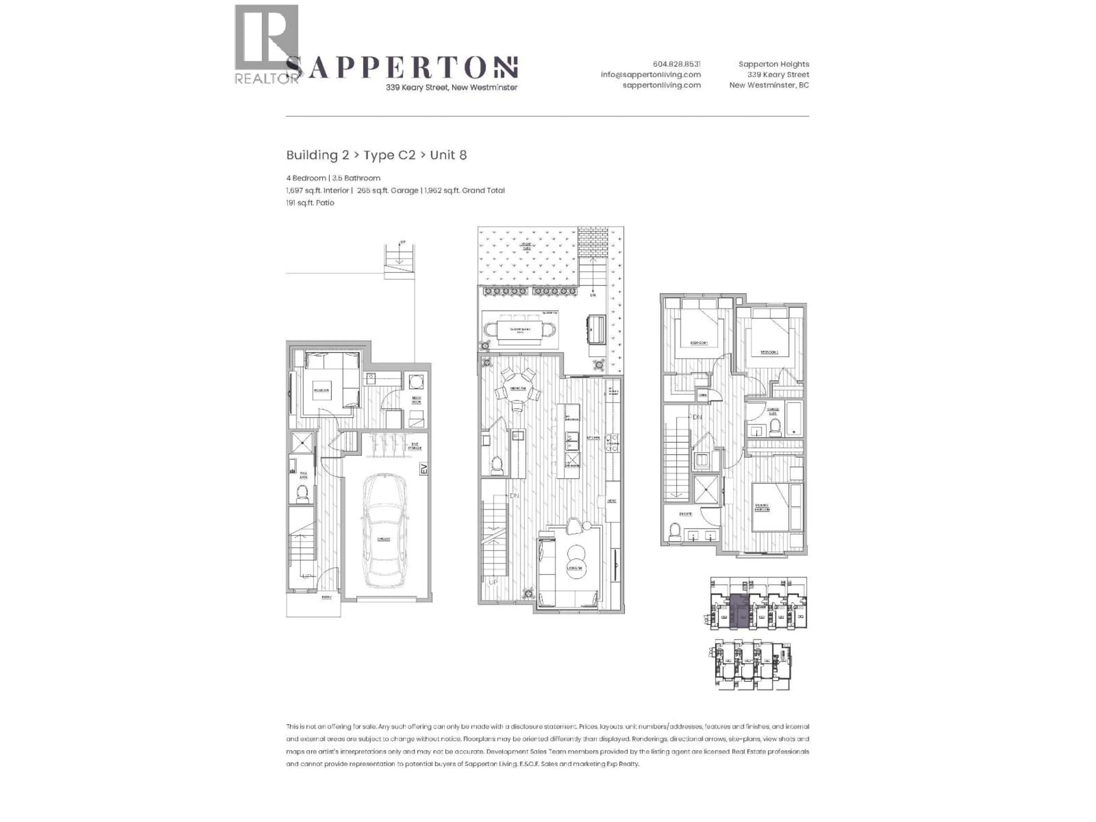 Floor plan for 8 - 339 KEARY STREET, New Westminster British Columbia V3L3L2