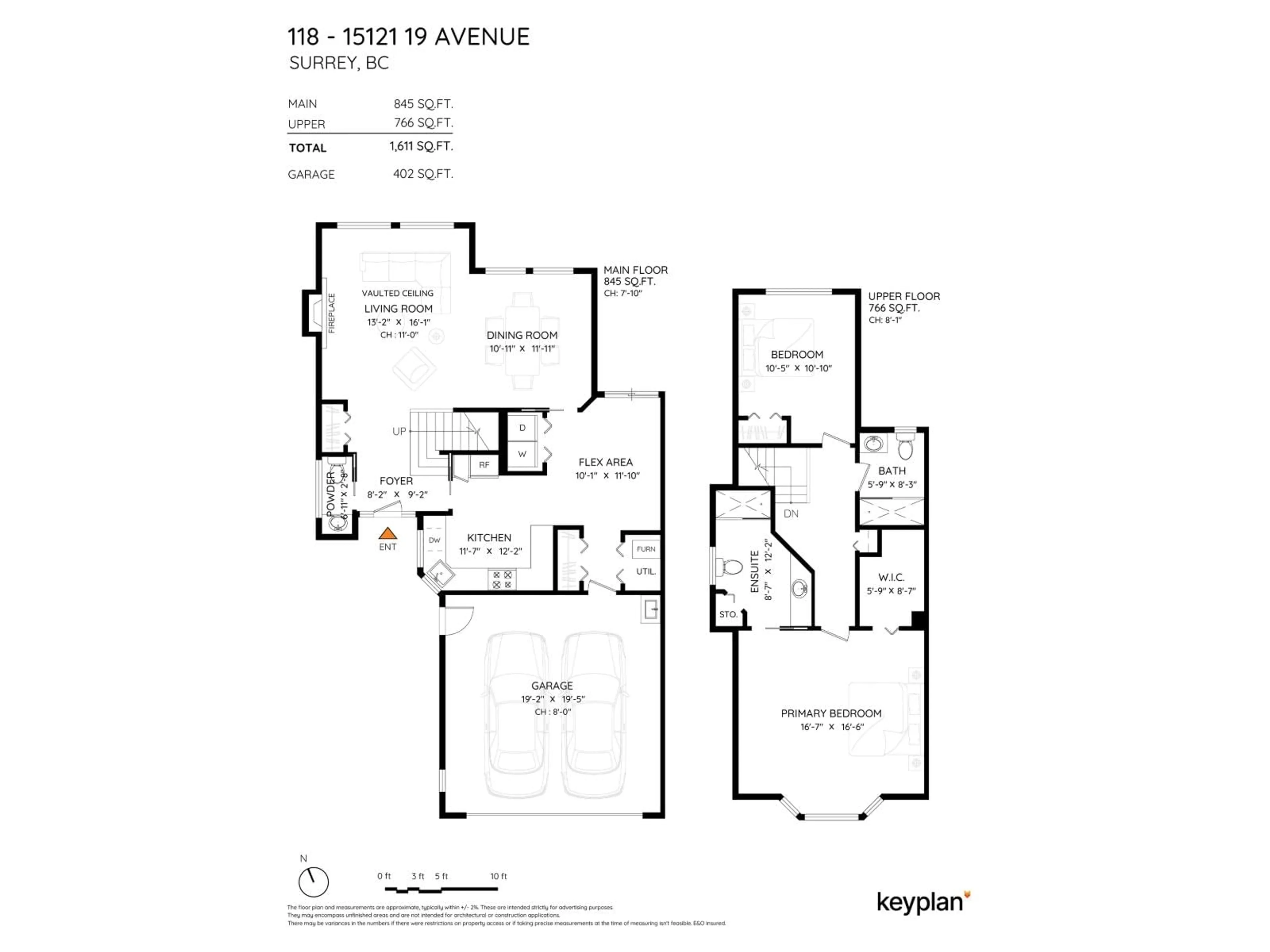 Floor plan for 118 - 15121 19 AVENUE, Surrey British Columbia V4A8J5