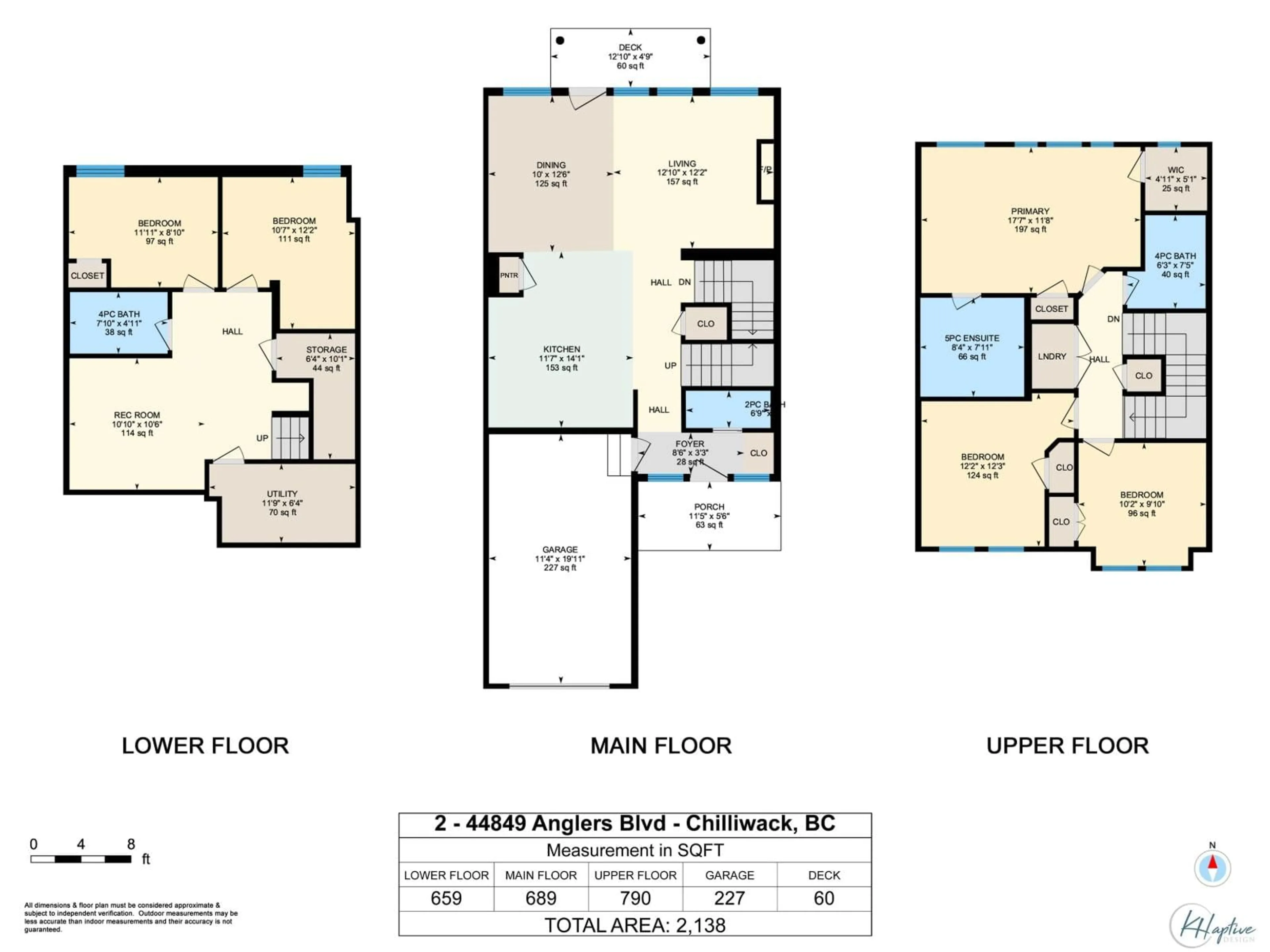 Floor plan for 2 - 44849 ANGLERS BOULEVARD, Chilliwack British Columbia V2R0Y4