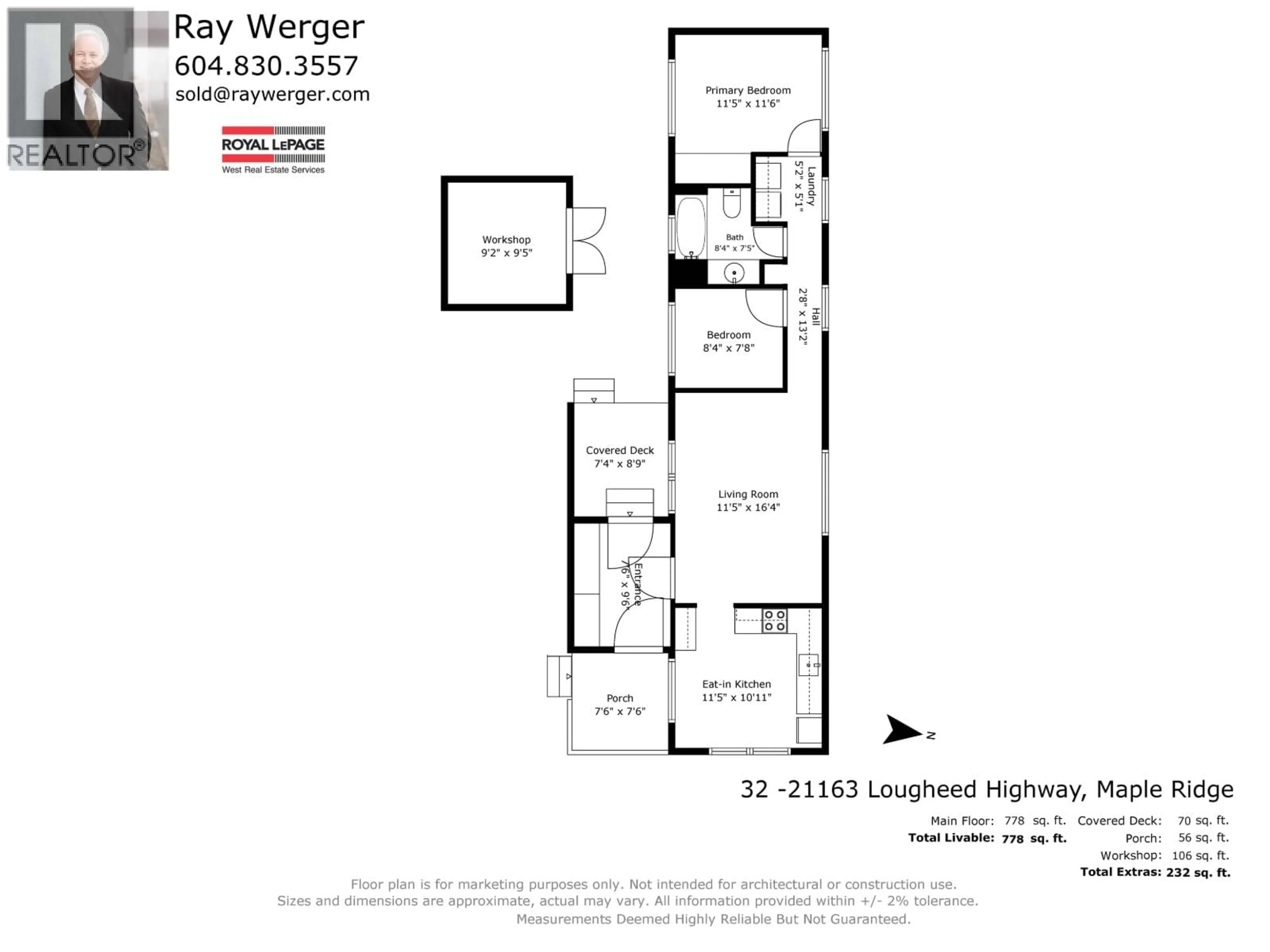 Floor plan for 32 - 21163 LOUGHEED HIGHWAY, Maple Ridge British Columbia V2W2R4