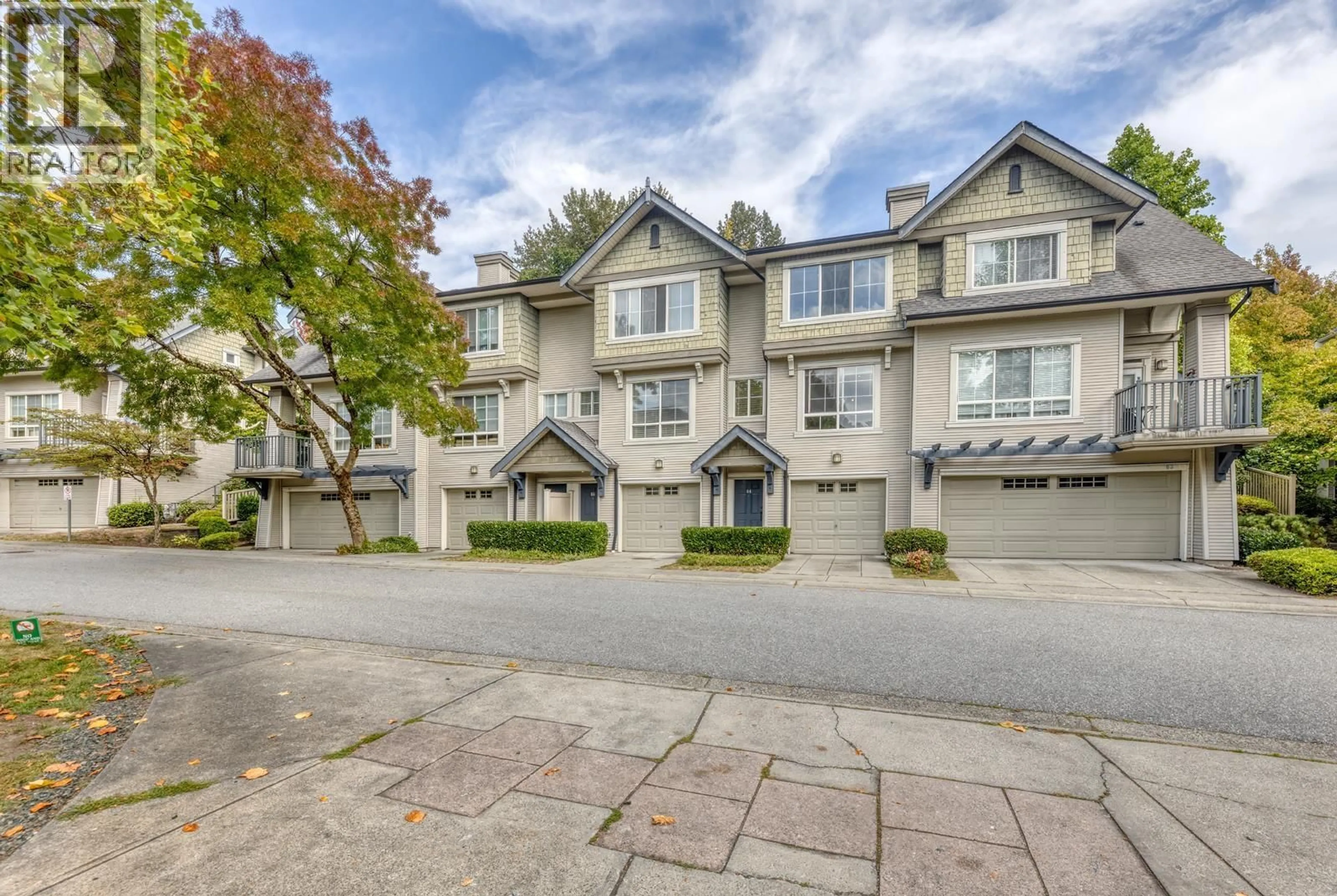 A pic from outside/outdoor area/front of a property/back of a property/a pic from drone, street for 64 - 2978 WHISPER WAY, Coquitlam British Columbia V3E3R8