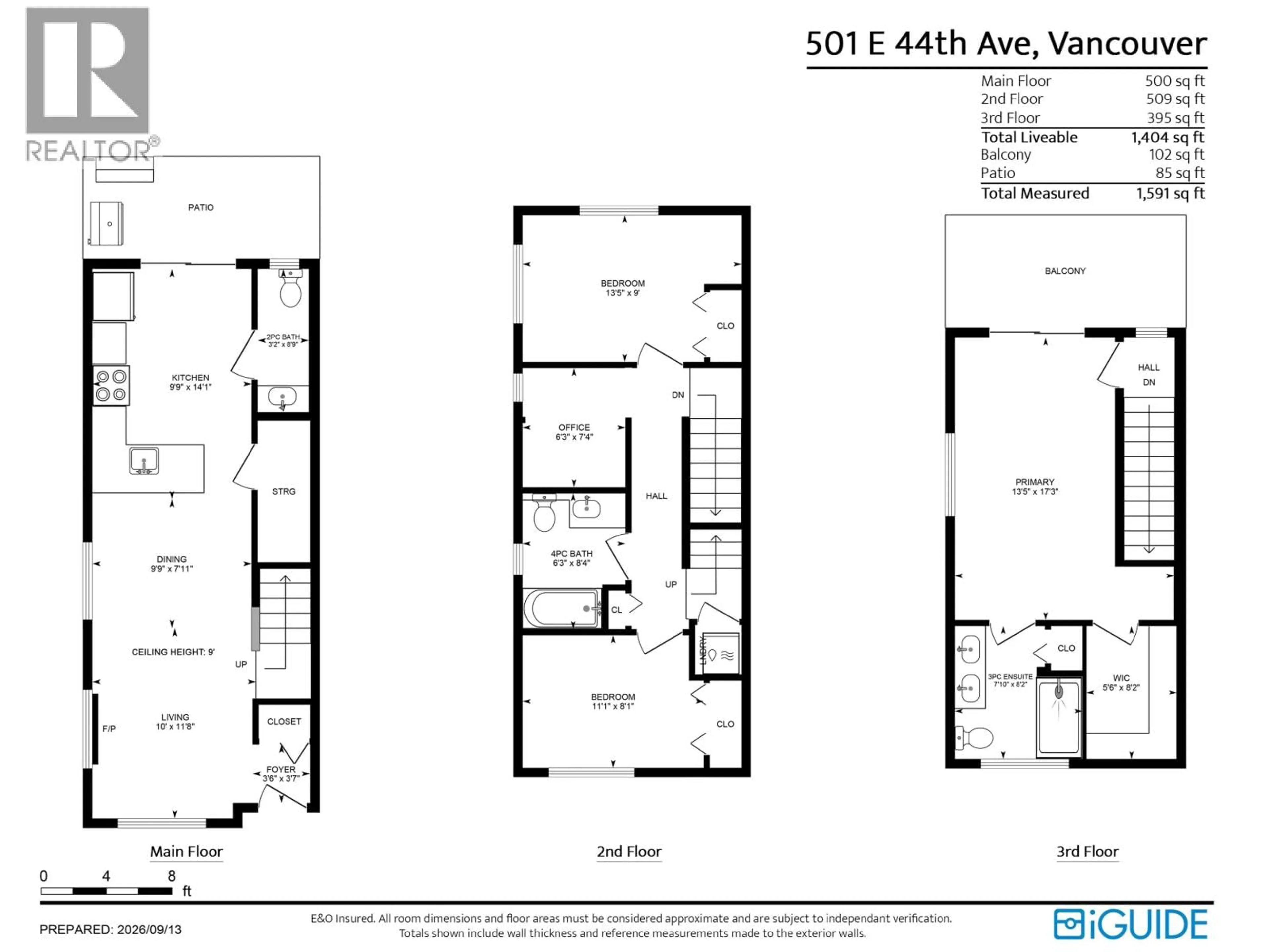 Floor plan for 501 44TH AVENUE, Vancouver British Columbia V5W0C5