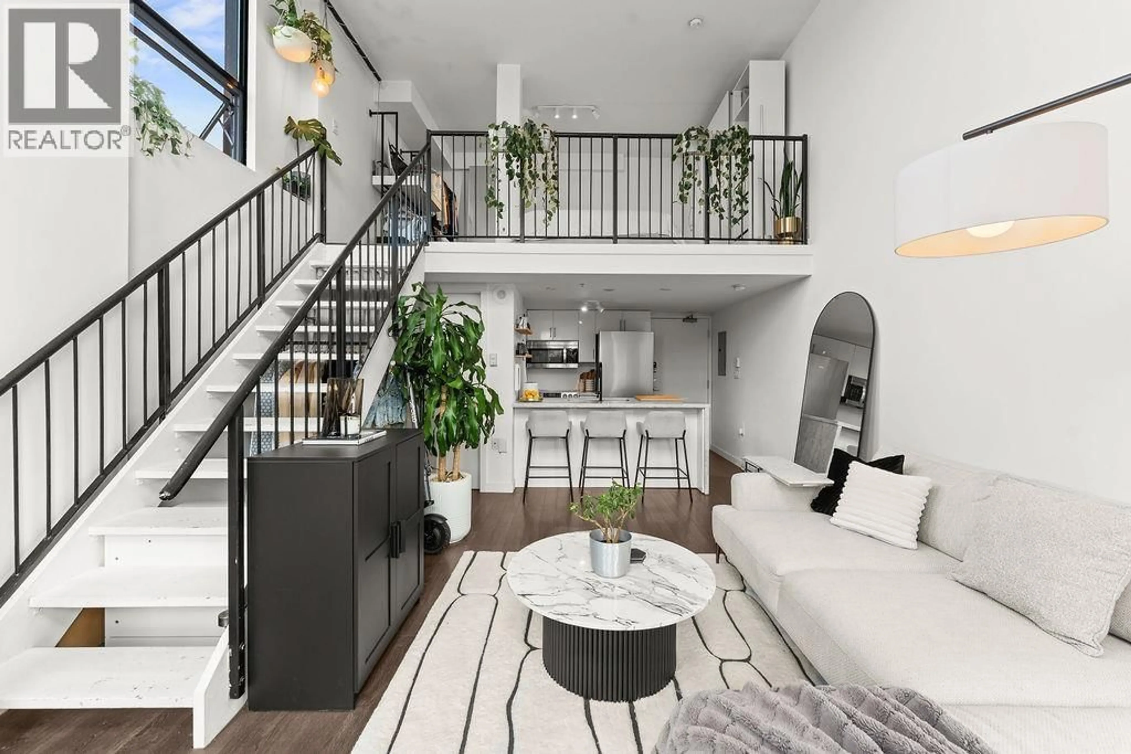 Living room with furniture, unknown for 401 - 1 CORDOVA STREET, Vancouver British Columbia V6A4M3