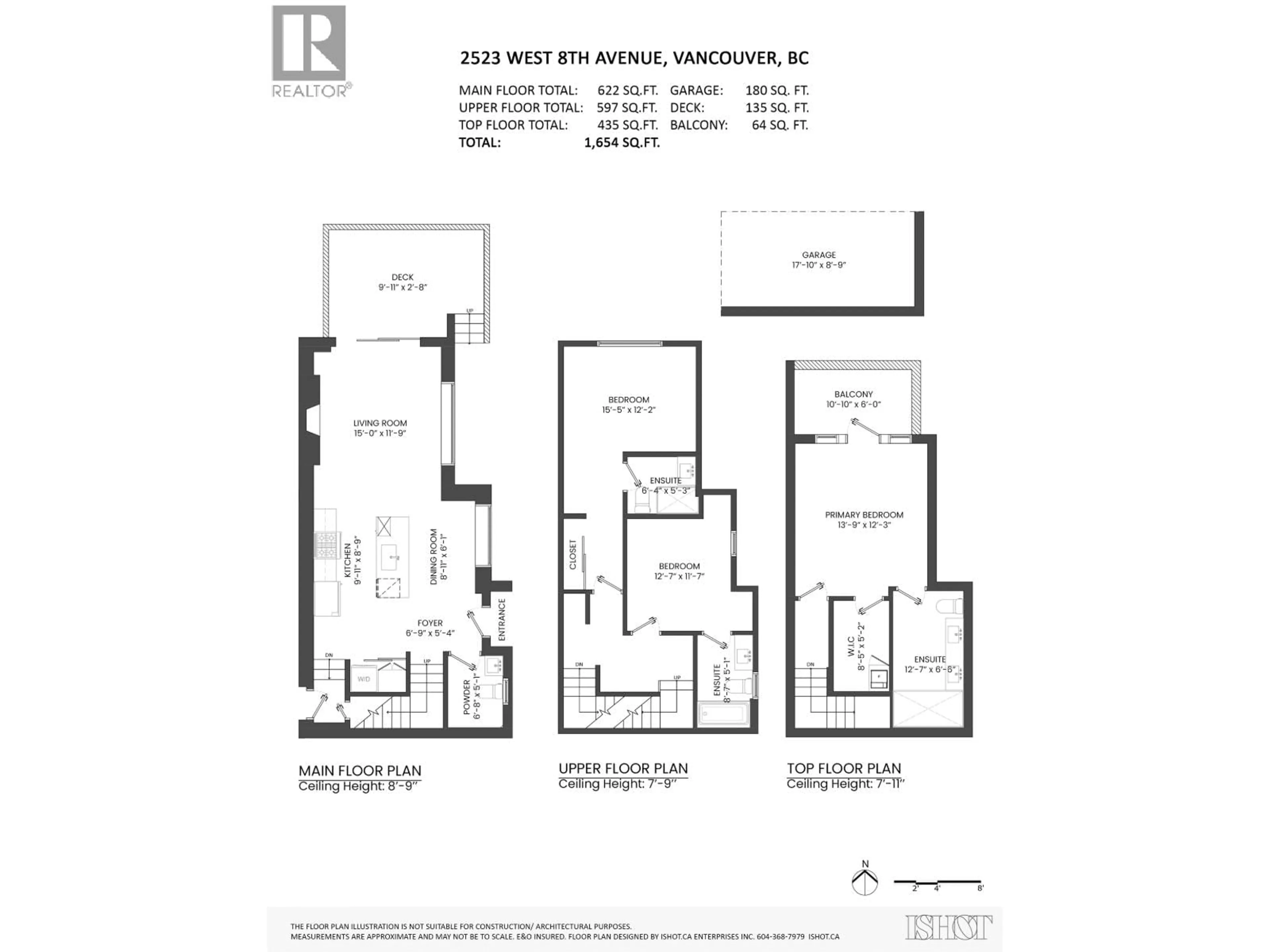Floor plan for 2523 8TH AVENUE, Vancouver British Columbia V6K2B3