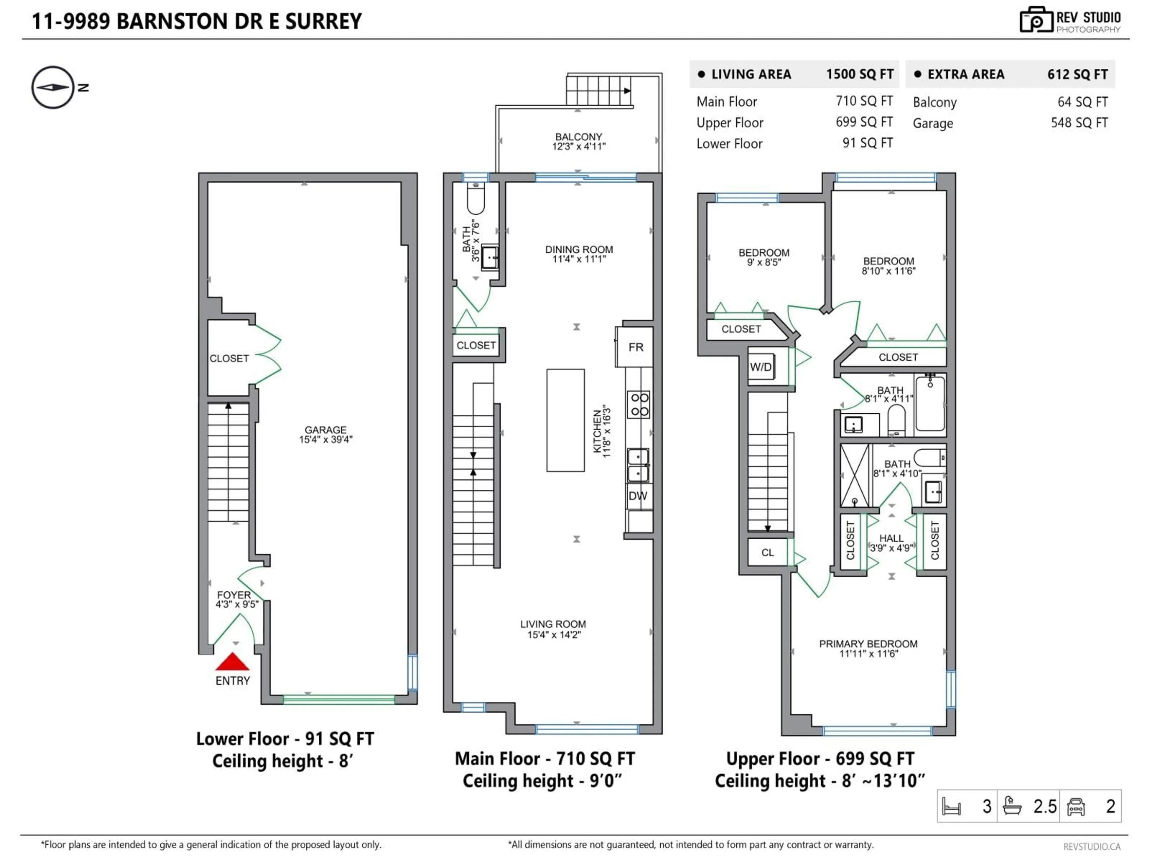 Floor plan for 11 - 9989 BARNSTON DRIVE EAST, Surrey British Columbia V4N6N3
