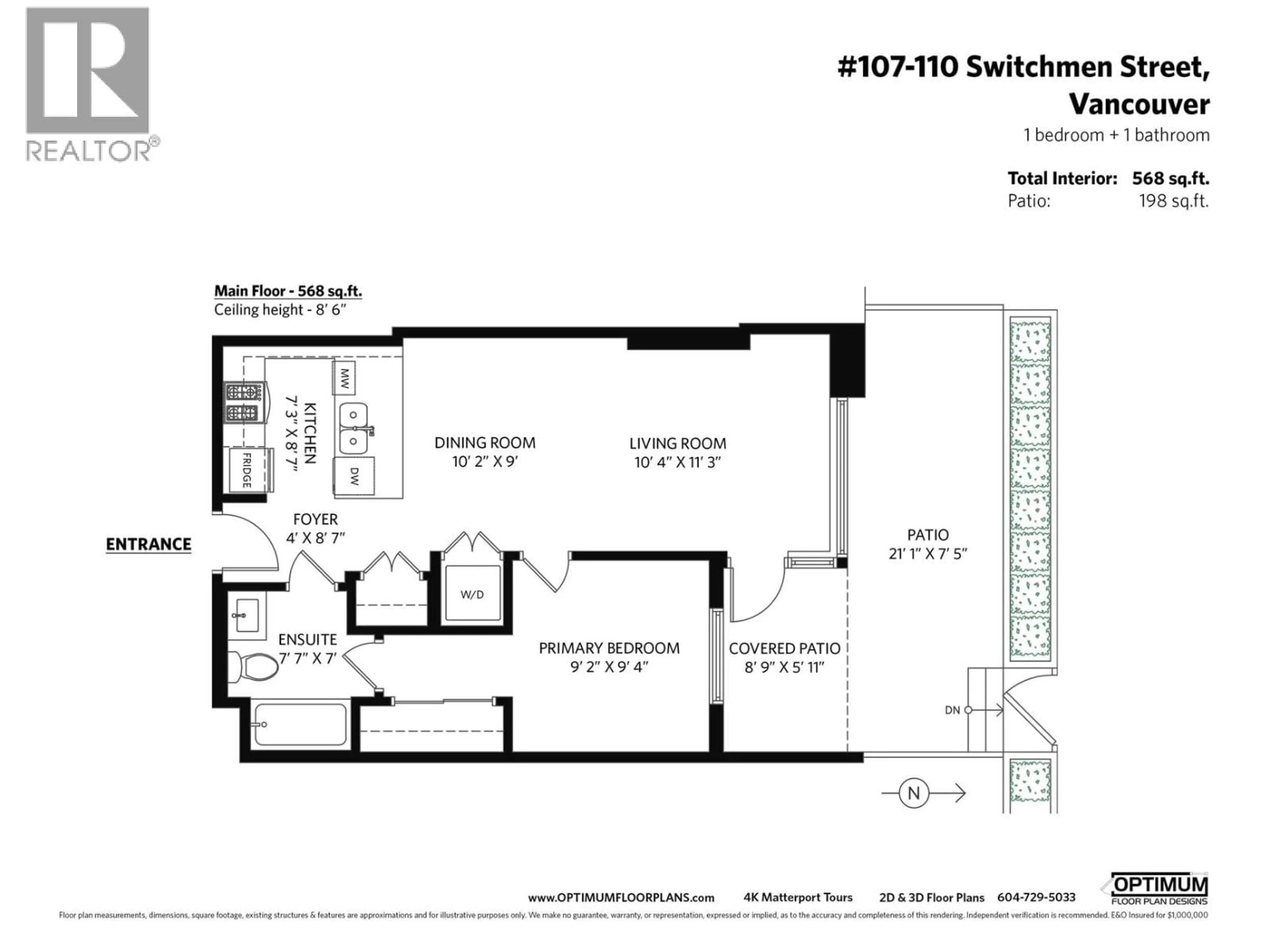 Floor plan for 107 - 110 SWITCHMEN STREET, Vancouver British Columbia V6A0C6