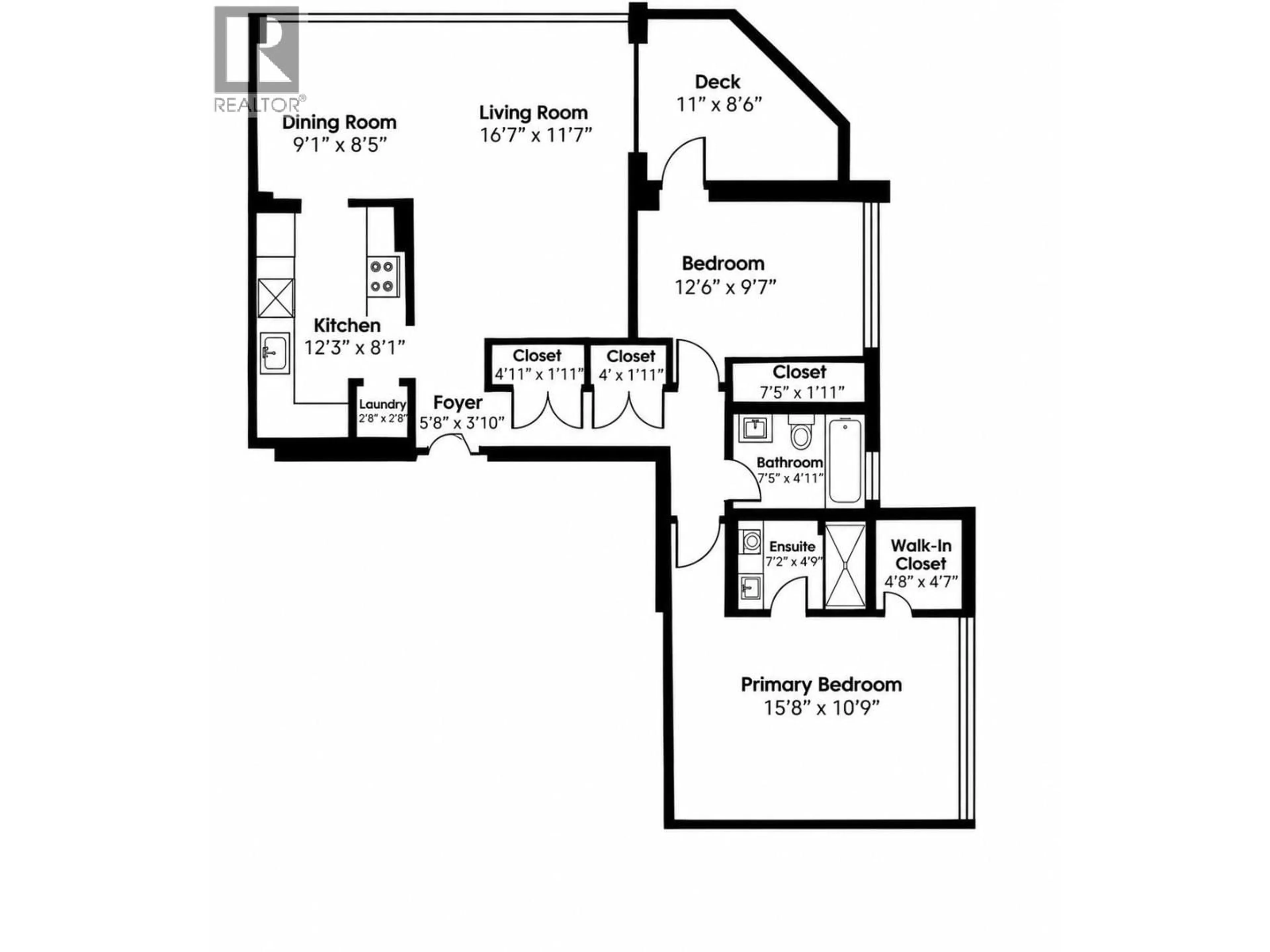 Floor plan for 902 - 1616 13 AVENUE, Vancouver British Columbia V6J2G6