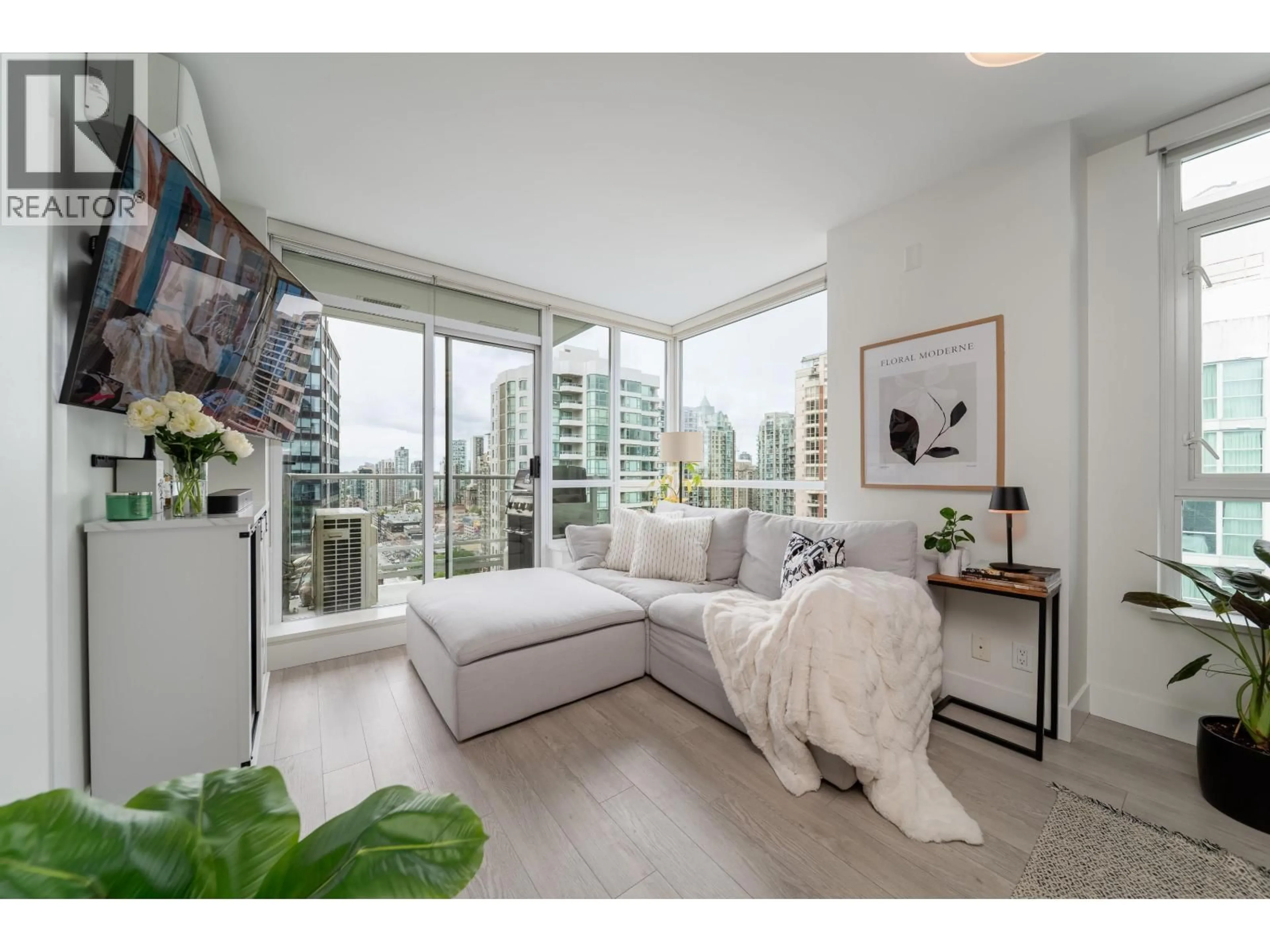 Living room with furniture, wood/laminate floor for 1908 - 821 CAMBIE STREET, Vancouver British Columbia V6B0E3