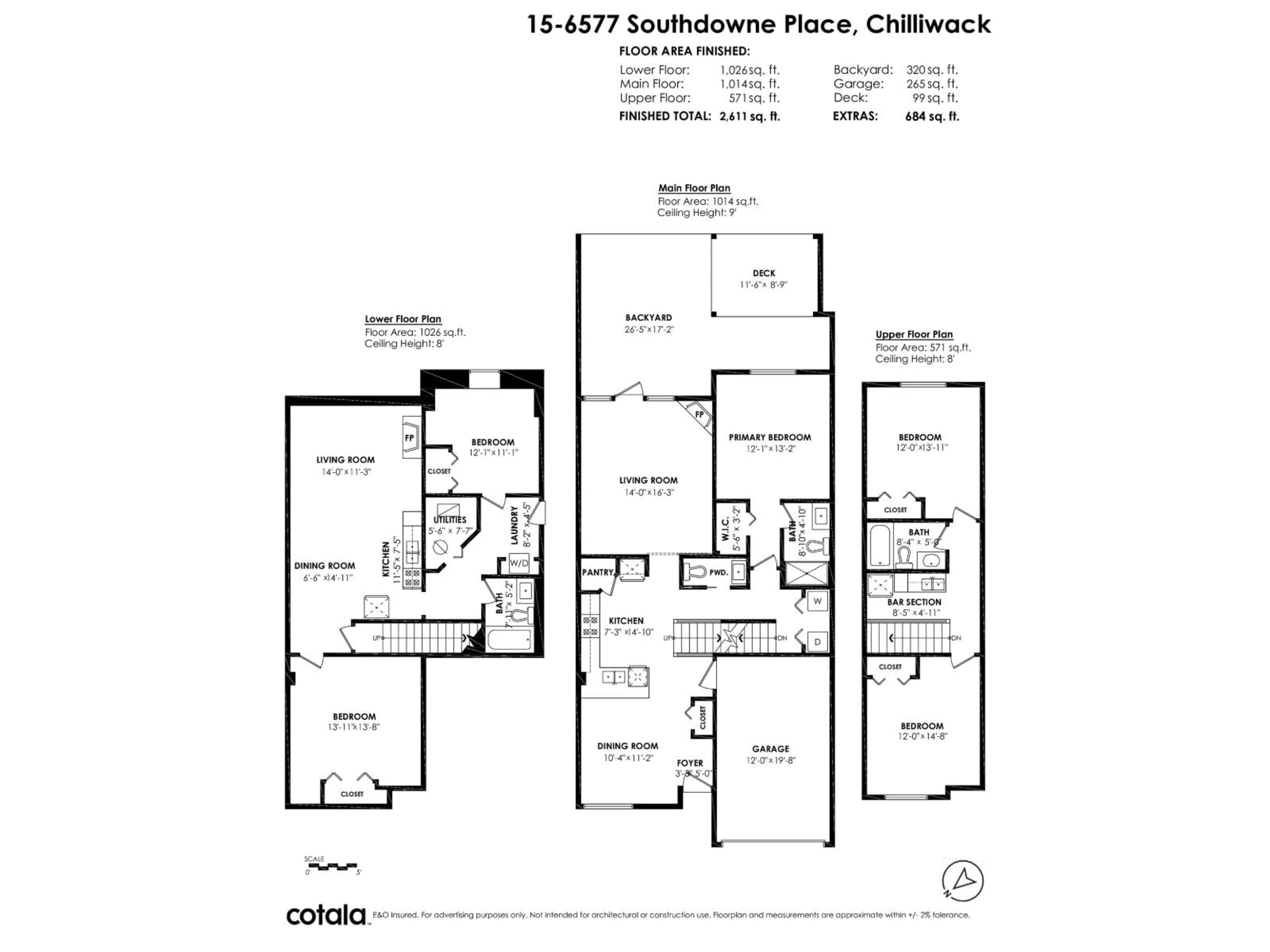 Floor plan for 15 - 6577 SOUTHDOWNE PLACE, Chilliwack British Columbia V2R0H4