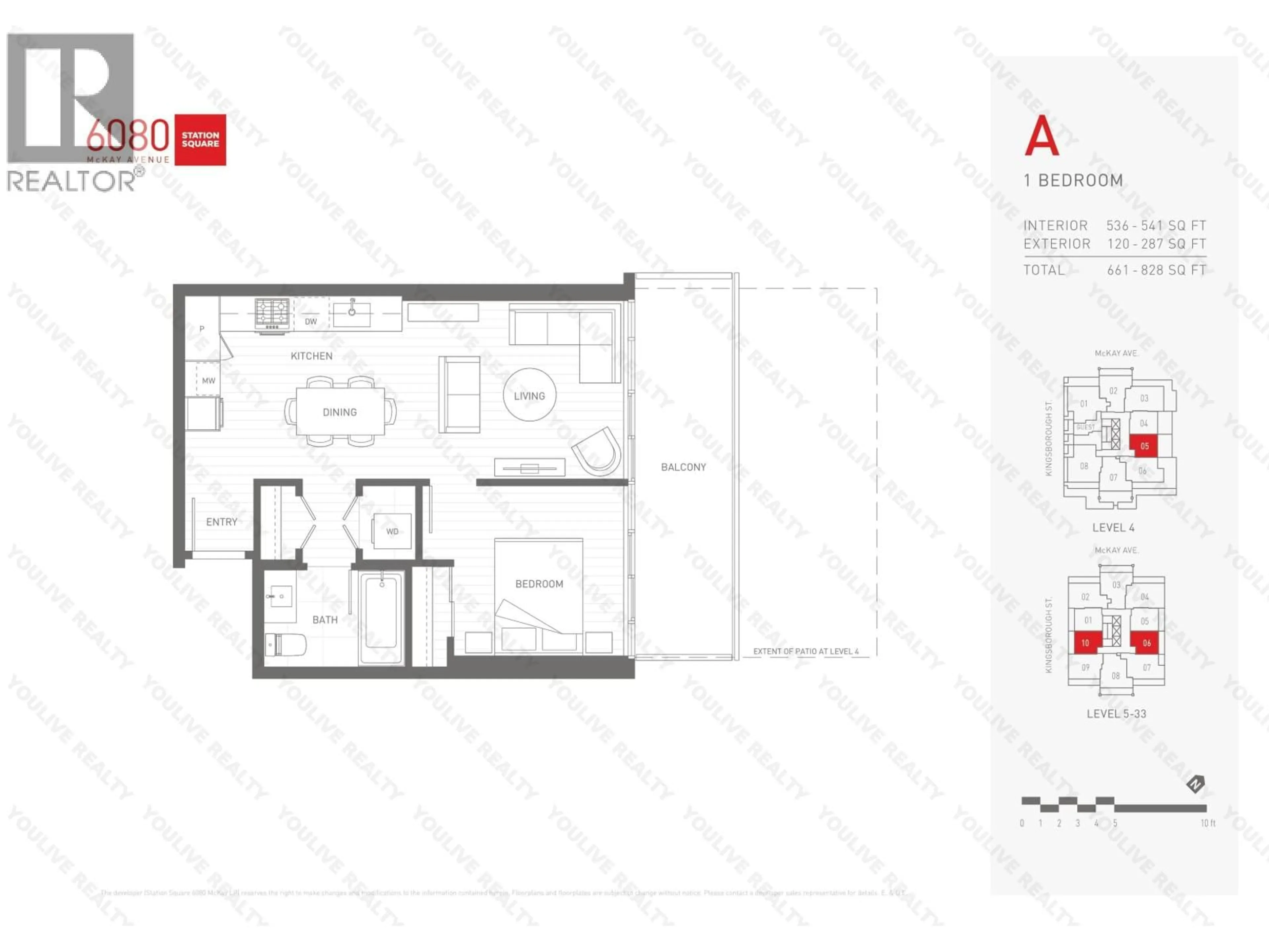 Floor plan for 2810 - 6080 MCKAY AVENUE, Burnaby British Columbia V7C2N4