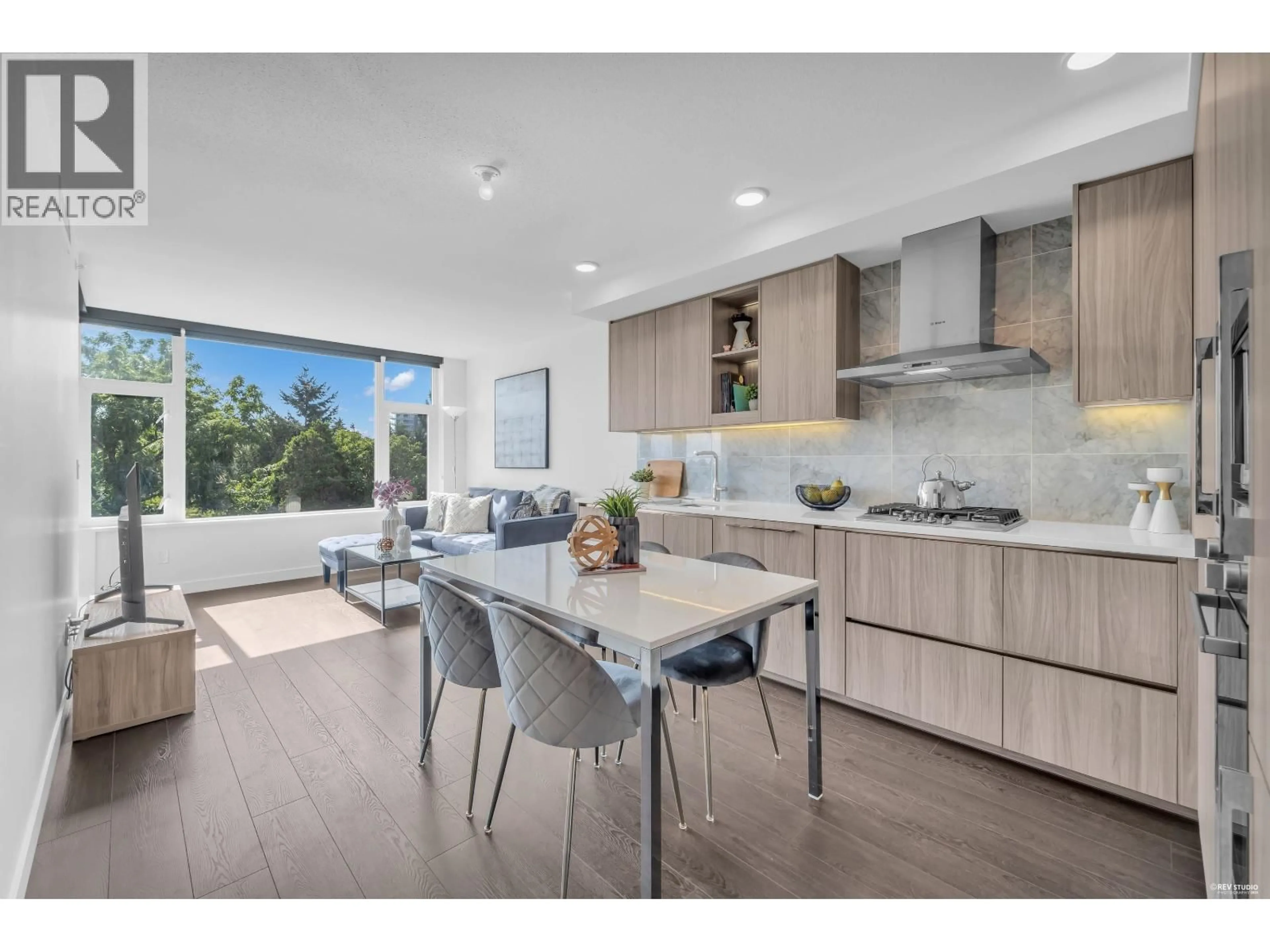 Open concept kitchen, unknown for 617 - 8800 HAZELBRIDGE WAY, Richmond British Columbia V6X0S3