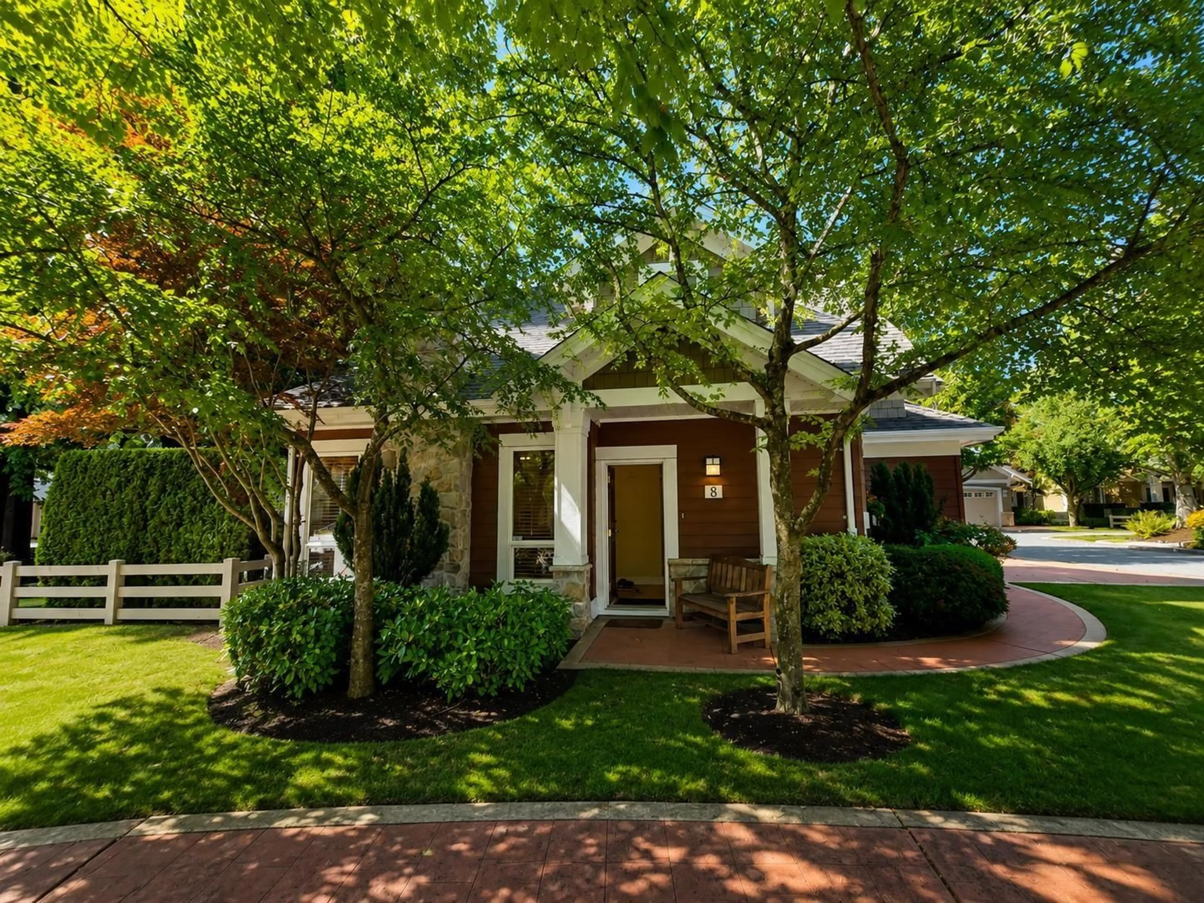 Home with brick exterior material, street for 8 - 15055 20 AVENUE, Surrey British Columbia V4A9Y2