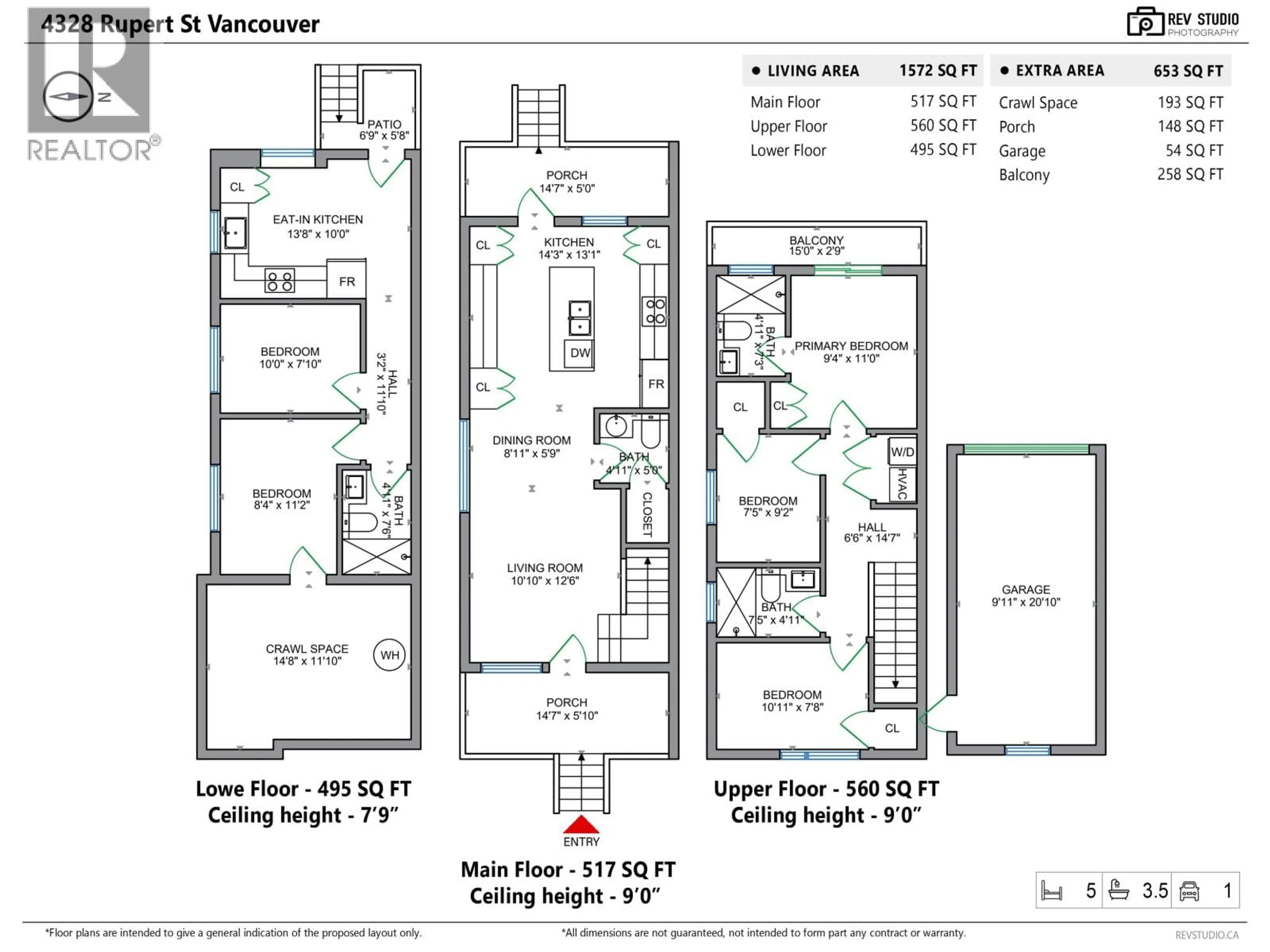 Floor plan for 4328 RUPERT STREET, Vancouver British Columbia V5R2H8