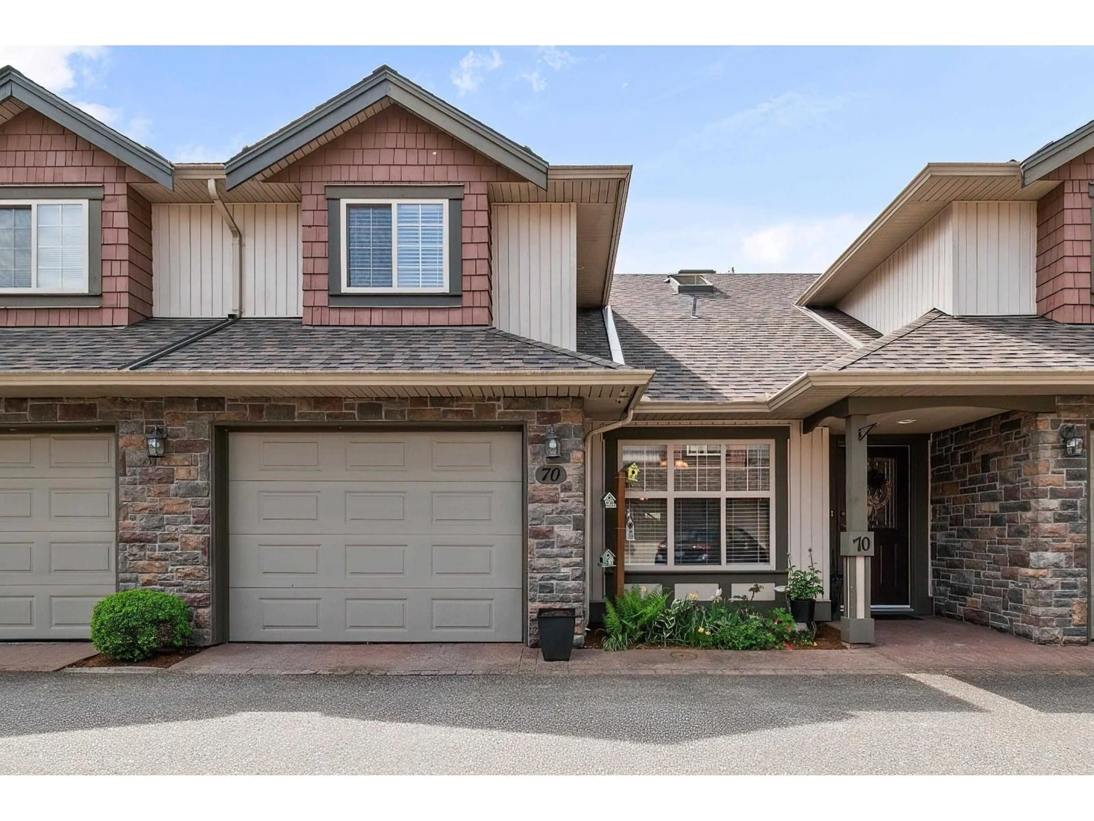 Home with brick exterior material, street for 70 - 6887 SHEFFIELD WAY, Chilliwack British Columbia V2R5V5