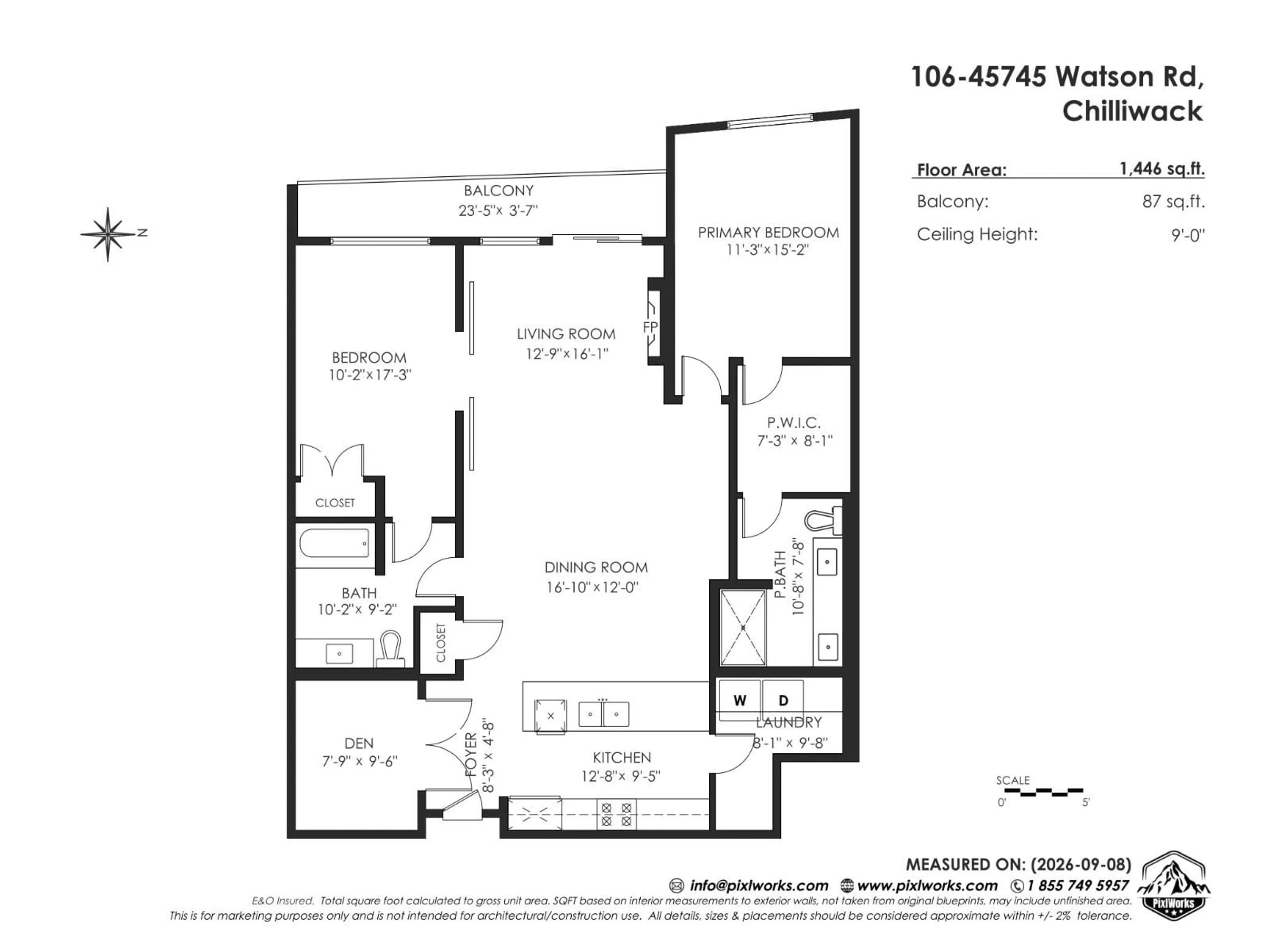 Floor plan for 106 - 45745 WATSON ROAD, Chilliwack British Columbia V2R6K3