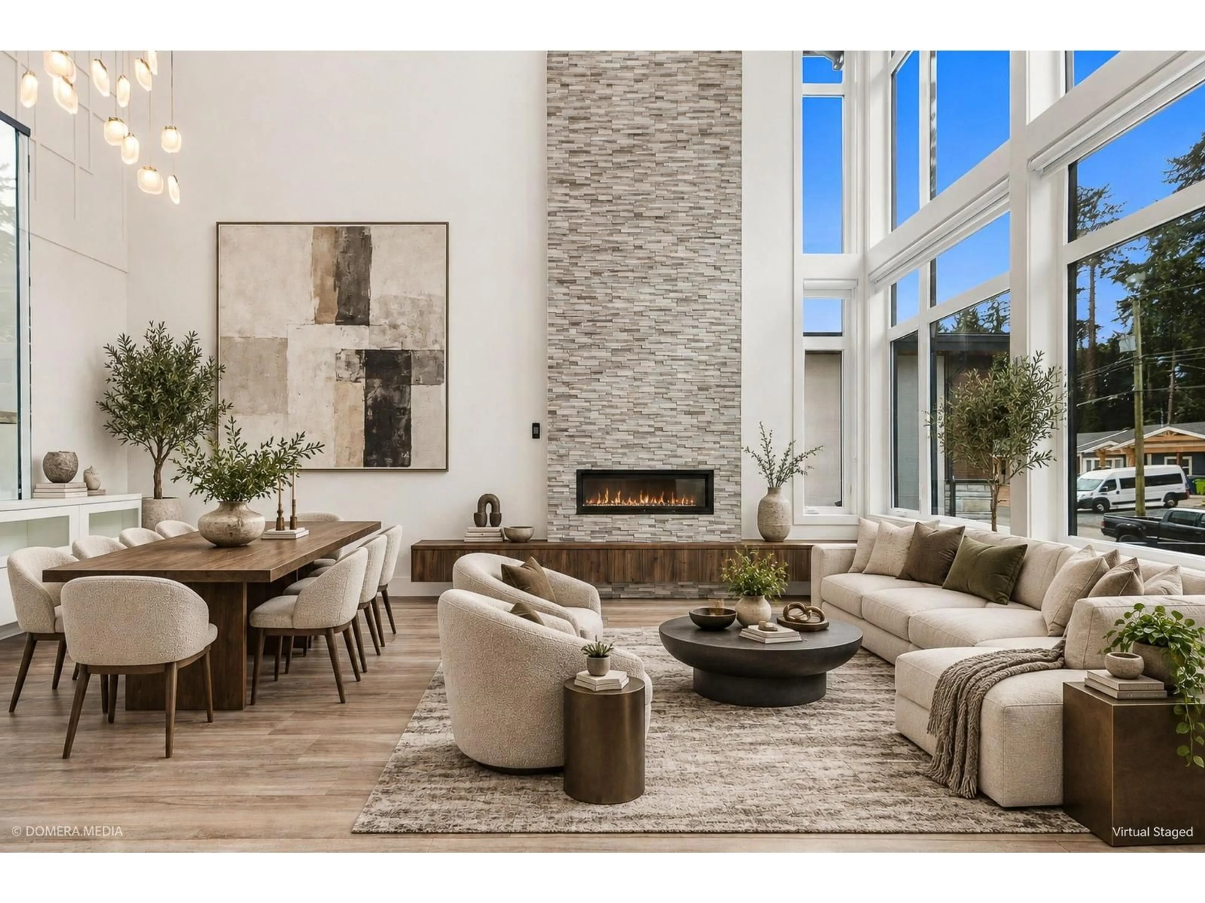 Living room with furniture, ceramic/tile floor for 2866 EVERGREEN STREET, Abbotsford British Columbia V2T2S1