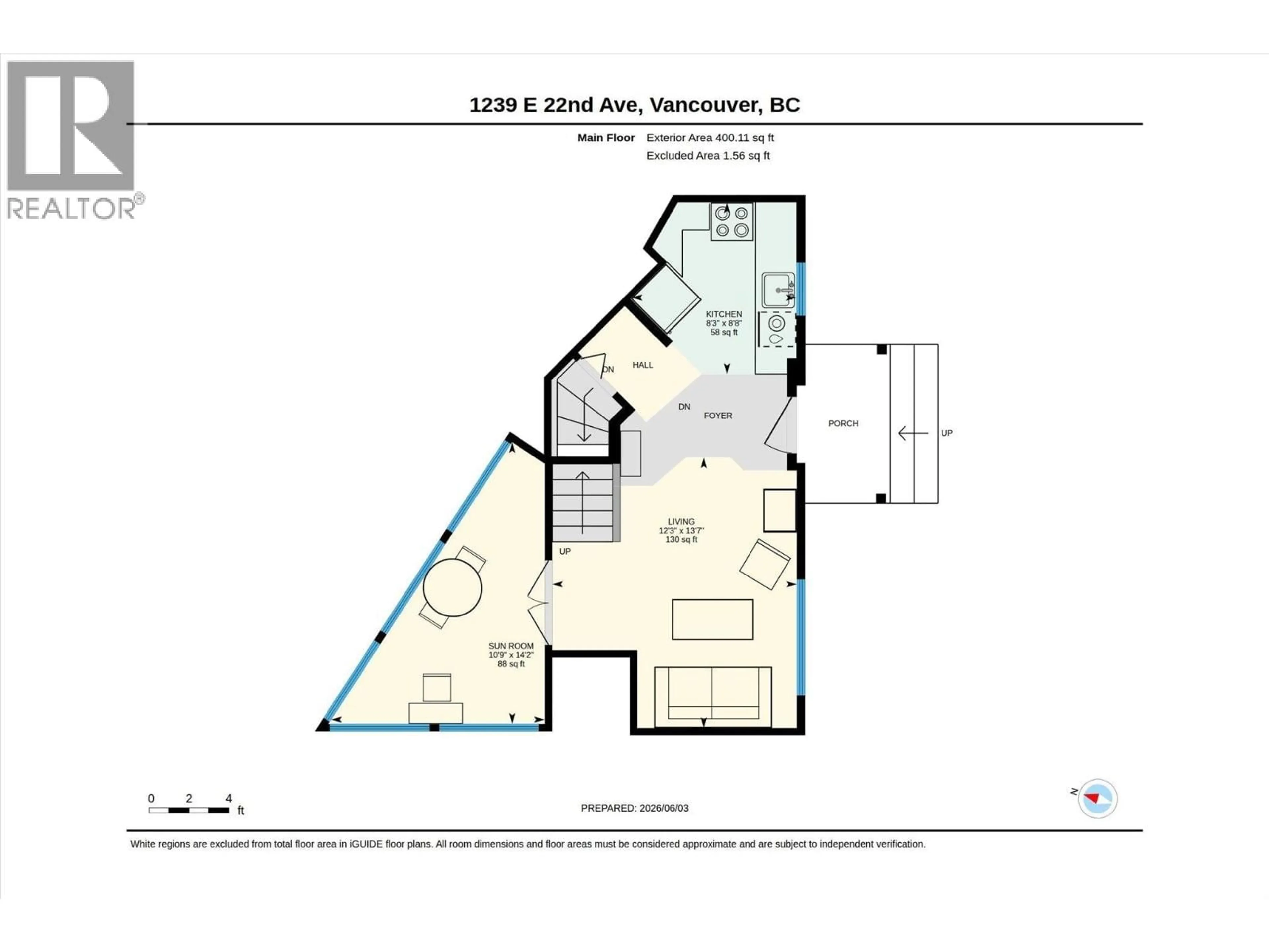 Floor plan for 1239 22ND AVENUE, Vancouver British Columbia V5V1W7