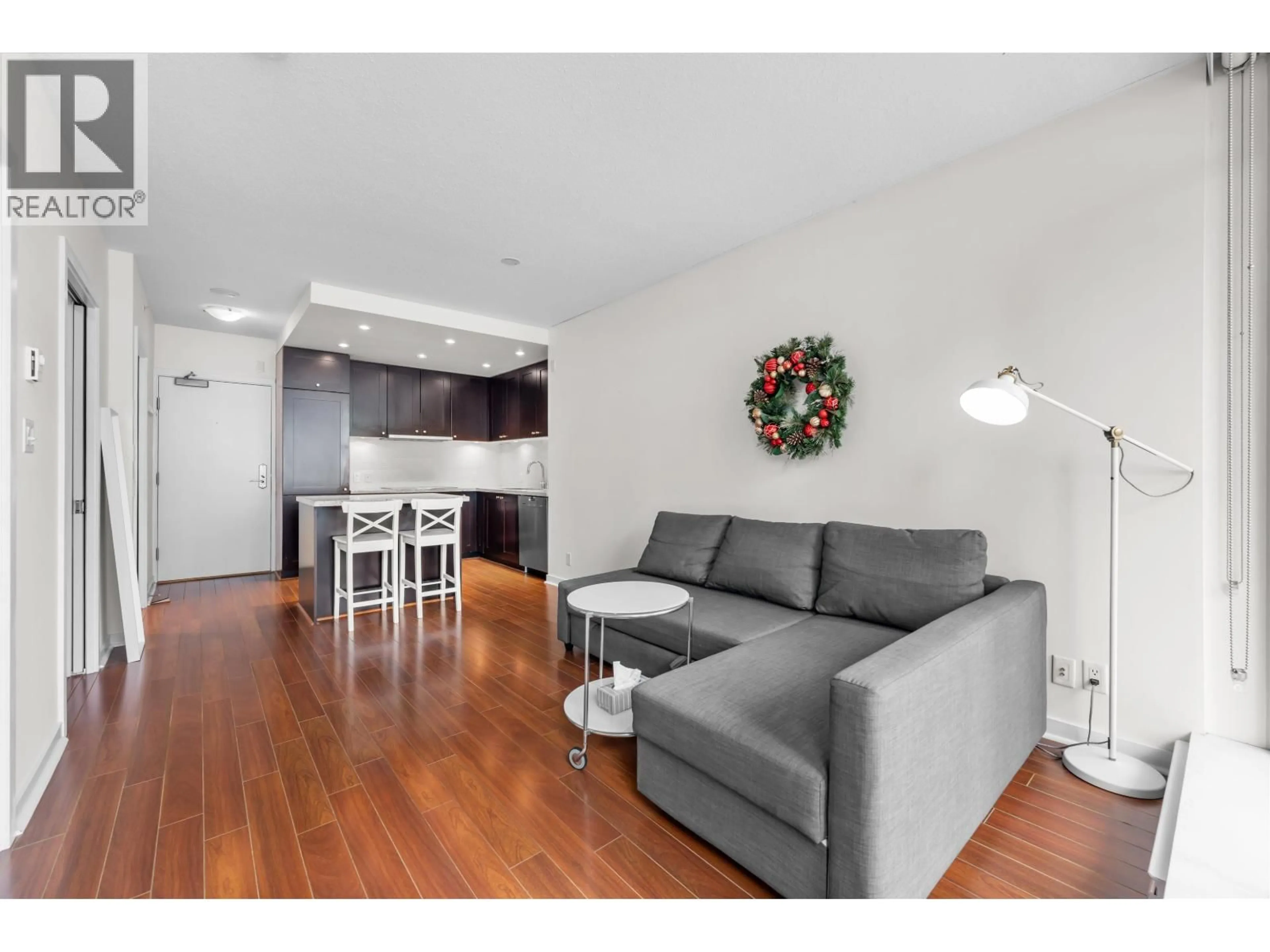 Living room with furniture, wood/laminate floor for 808 - 821 CAMBIE STREET, Vancouver British Columbia V6B0E3