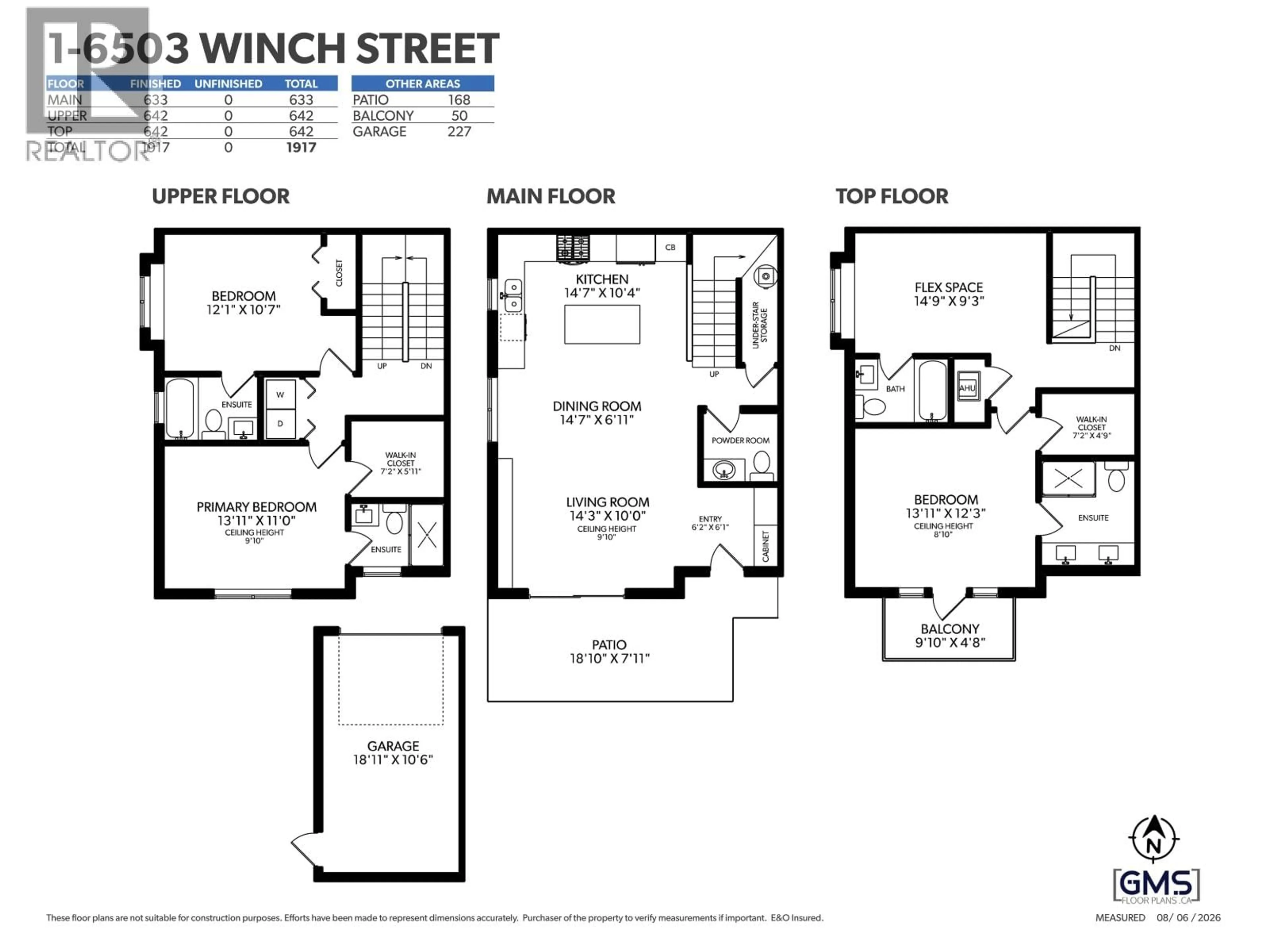 Floor plan for 1 - 6503 WINCH STREET, Burnaby British Columbia V5B2L5