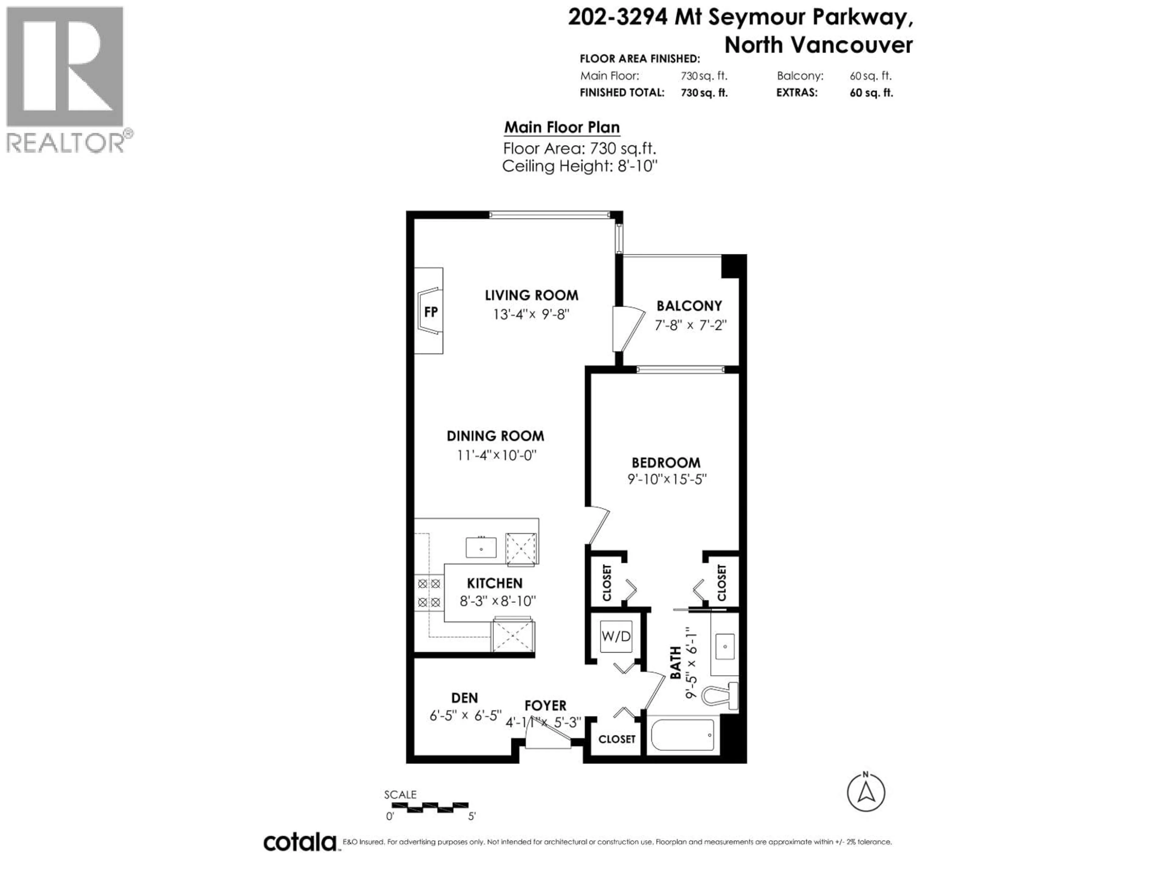 Floor plan for 202 - 3294 MT SEYMOUR PARKWAY, North Vancouver British Columbia V7H0B1