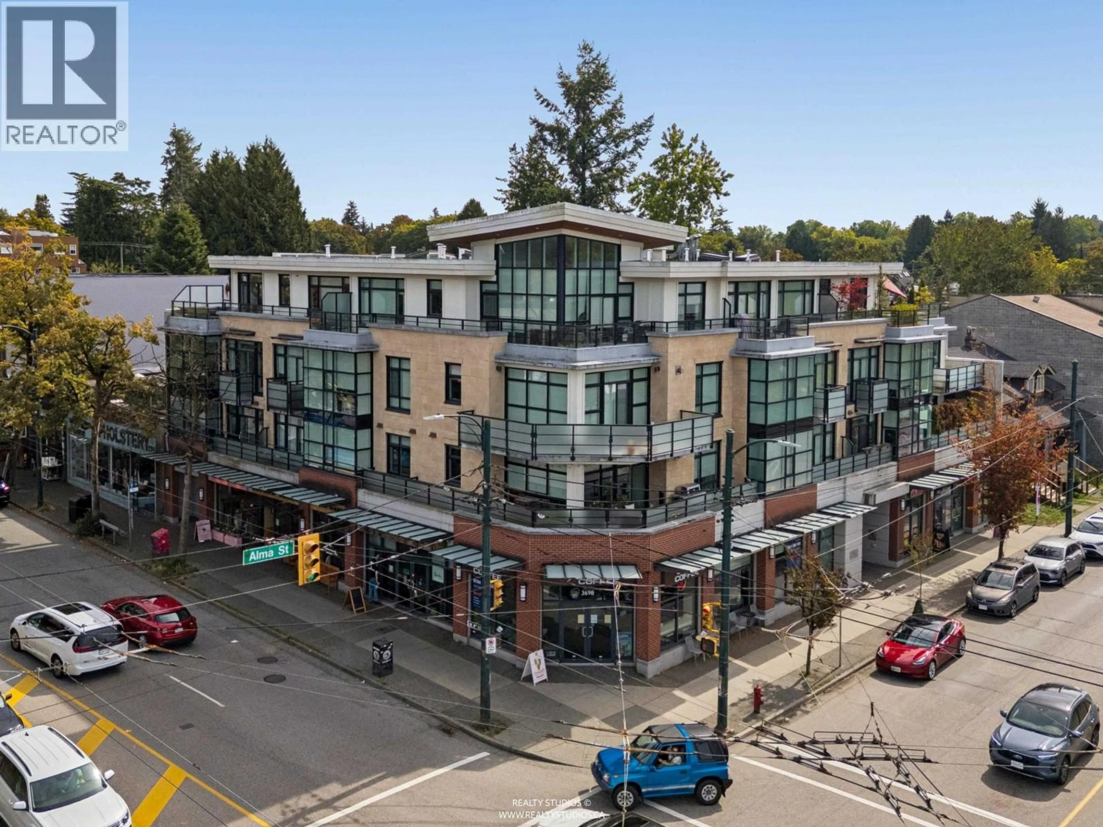 A pic from outside/outdoor area/front of a property/back of a property/a pic from drone, unknown for 306 - 2020 ALMA STREET, Vancouver British Columbia V6R3P9