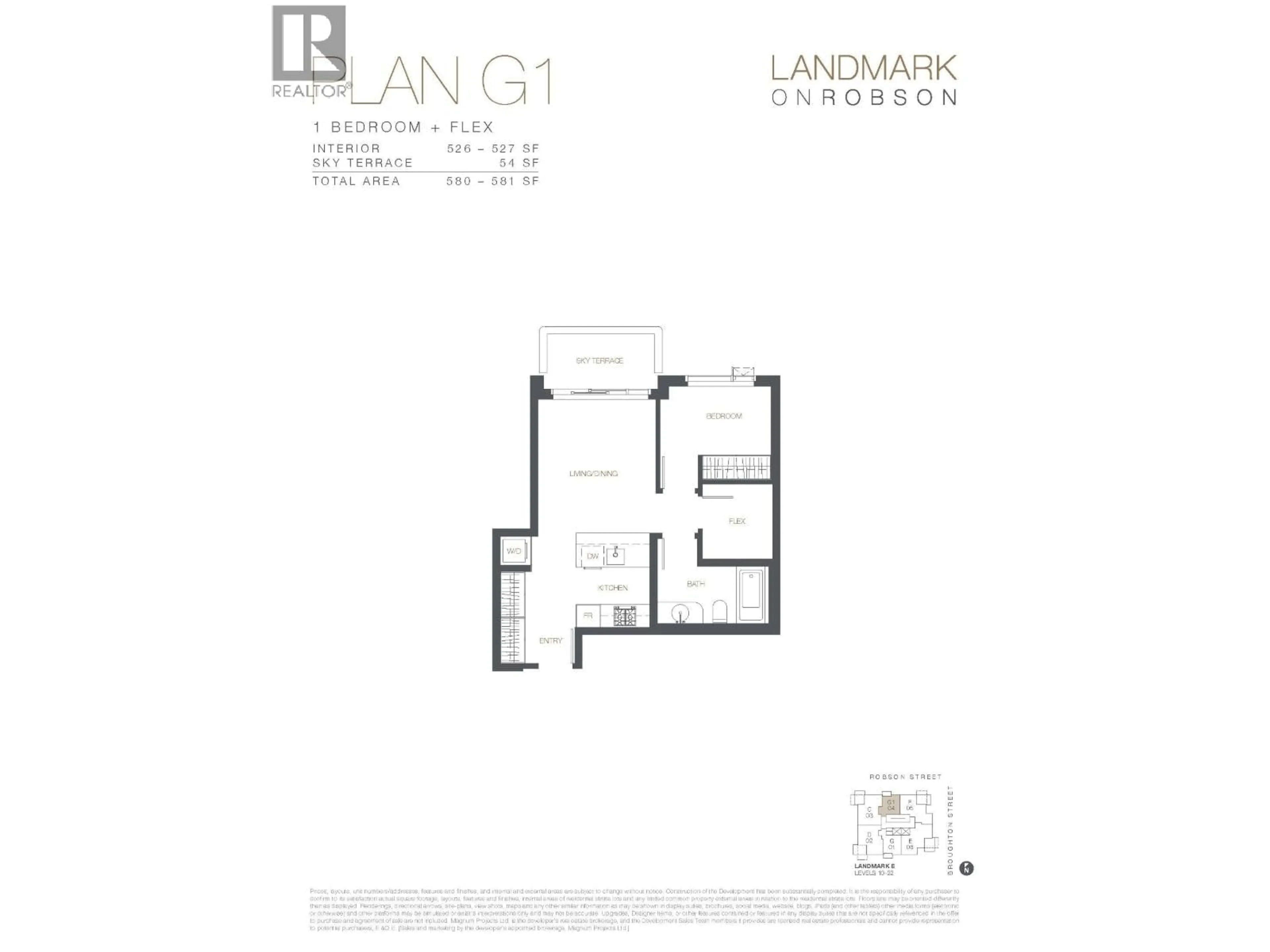 Floor plan for 2204 - 1482 ROBSON STREET, Vancouver British Columbia V6G0E4
