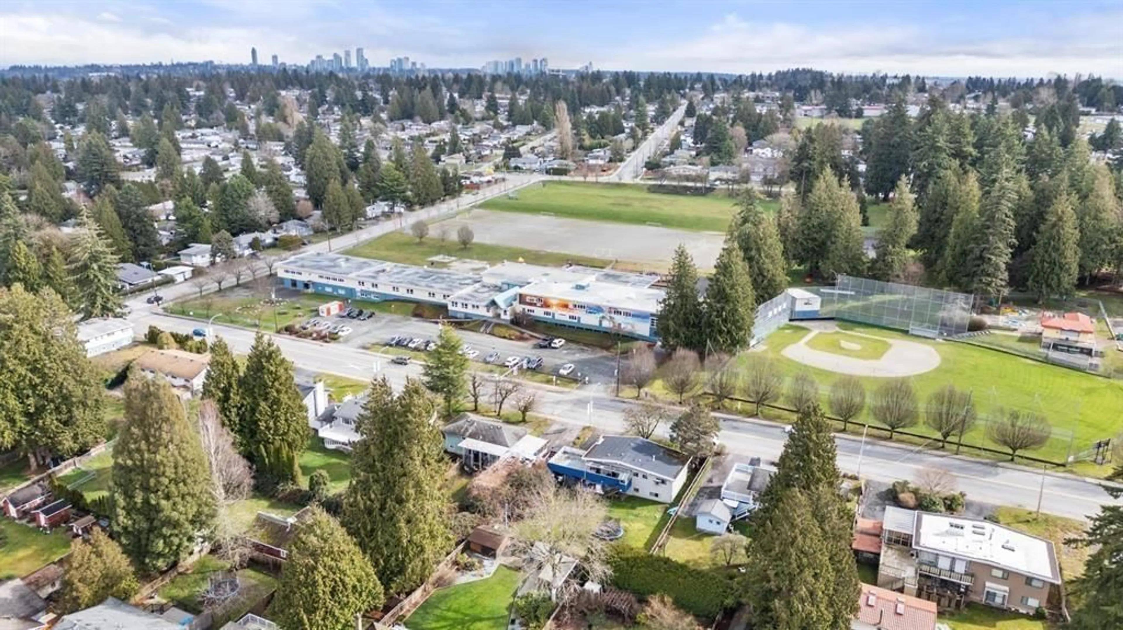 A pic from outside/outdoor area/front of a property/back of a property/a pic from drone, mountain view for 9185 112 STREET, Delta British Columbia V4C4X7