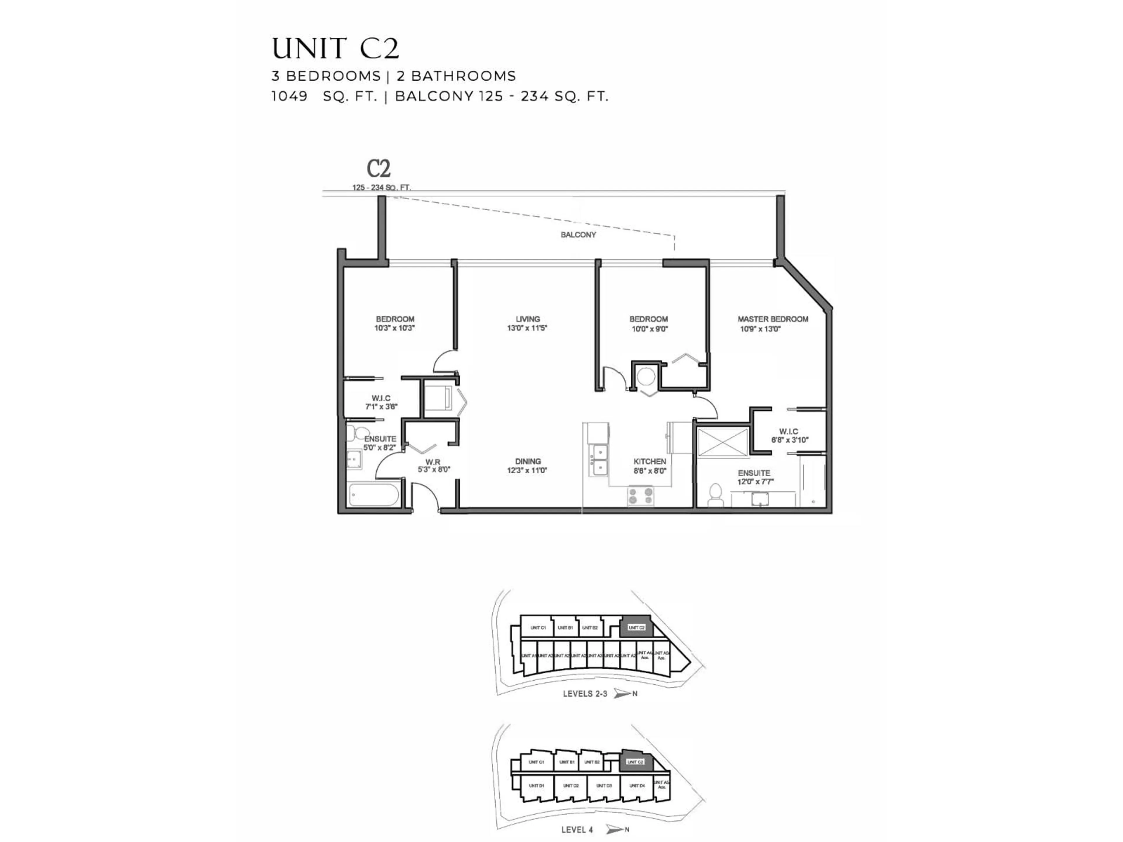 Floor plan for 301 - 2233 156 STREET, Surrey British Columbia V4A4V3